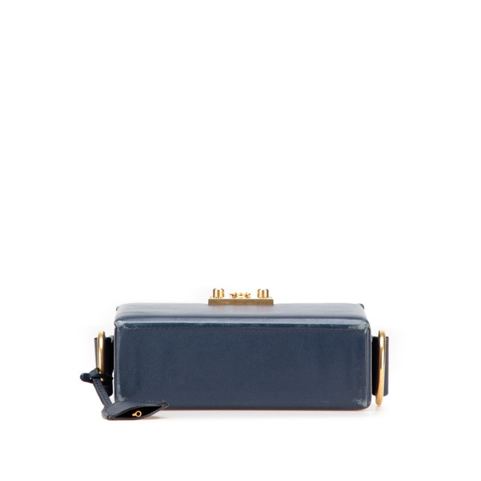 Christian Dior Navy Leather Shoulder Bag (Pre-Owned)