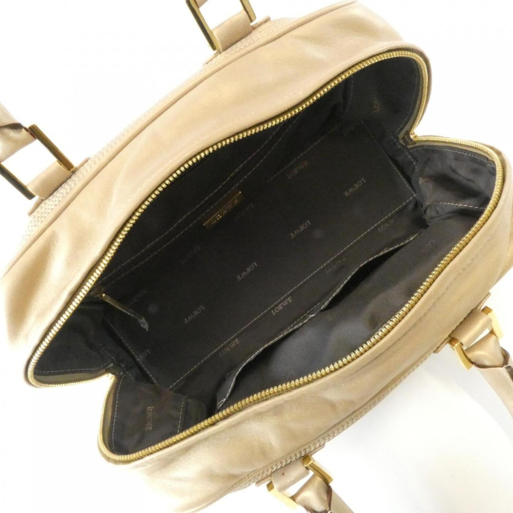 Loewe Gold Leather Handbag (Pre-Owned)