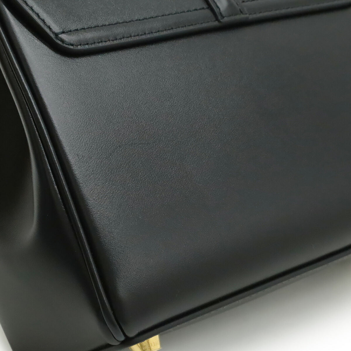 Celine Black Leather Handbag Shoulder Bag (Pre-Owned)