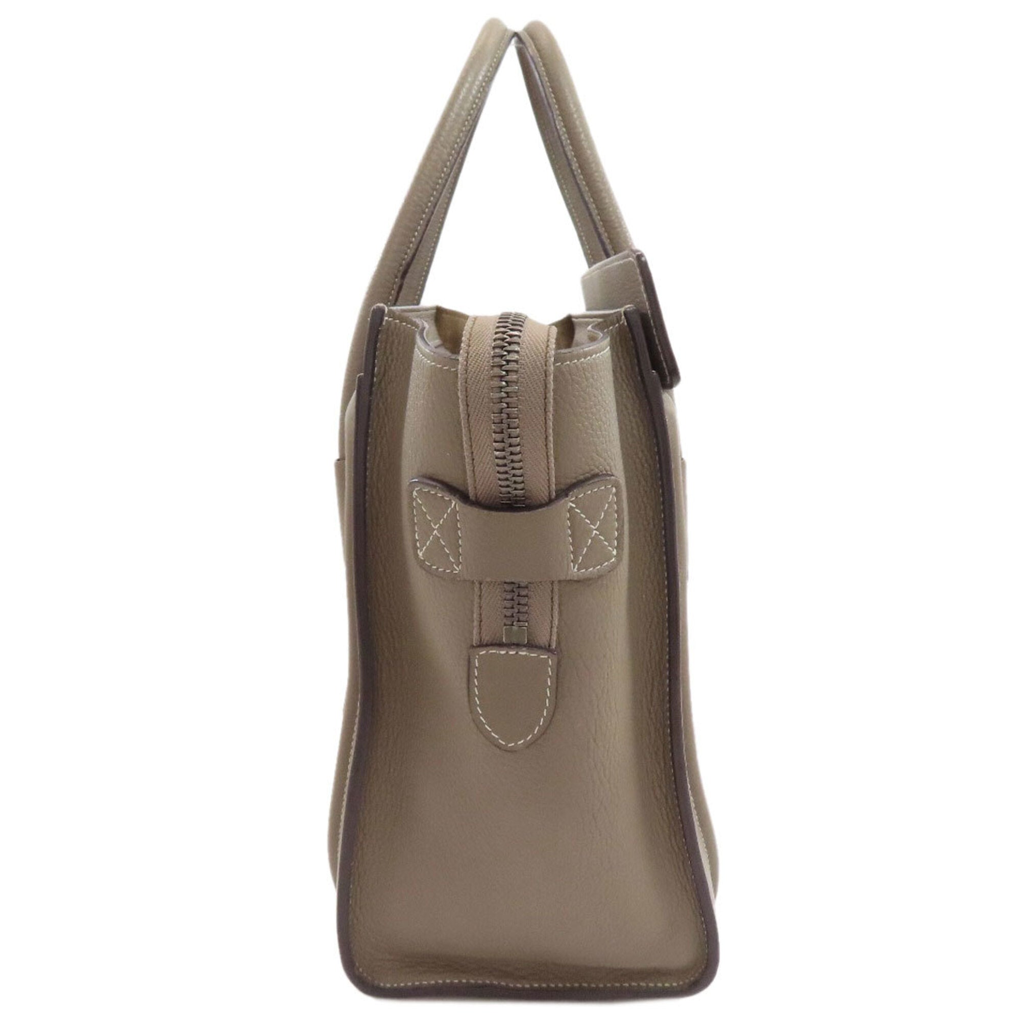 Celine Grayish Leather Handbag (Pre-Owned)