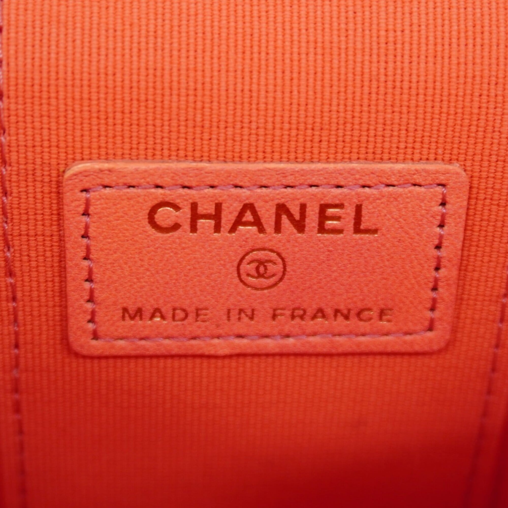 Chanel Salmon Pink Leather Vanity Bag (Pre-Owned)