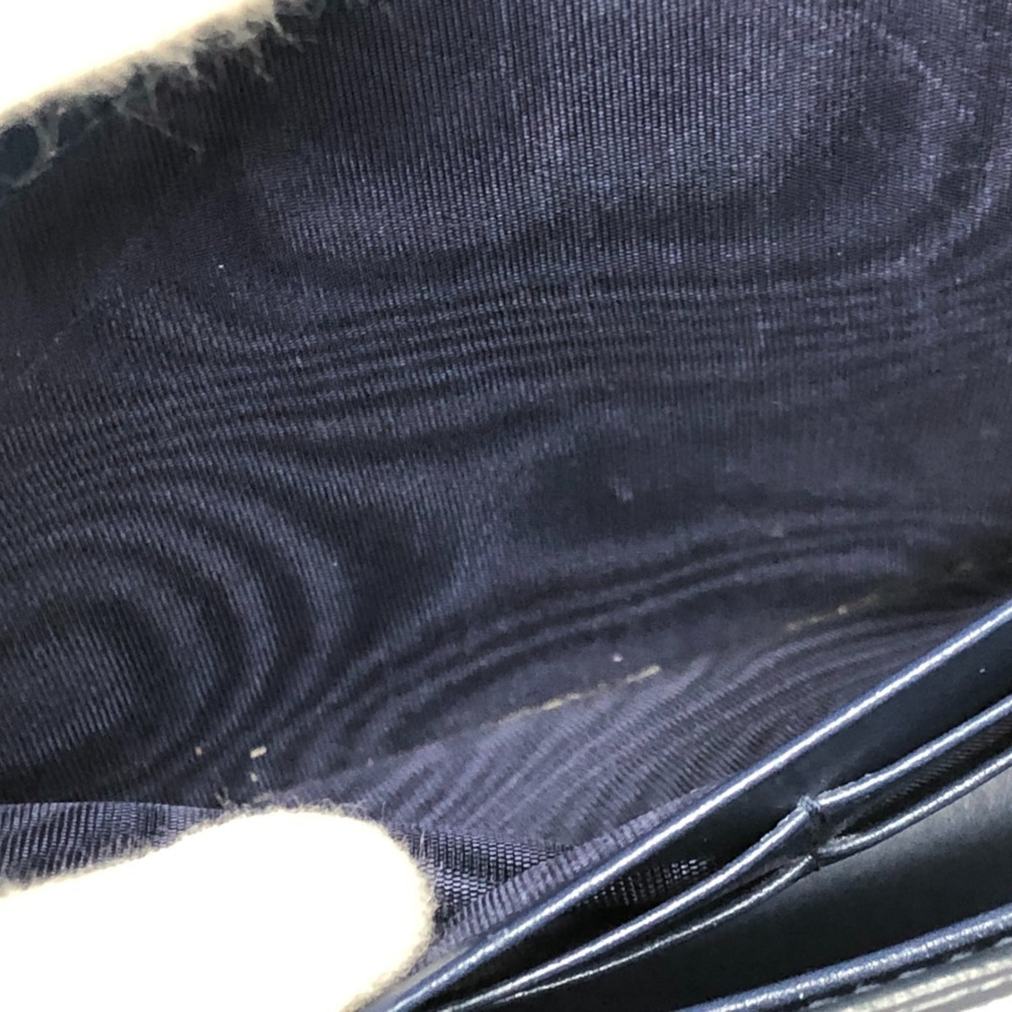 Prada Blue Leather Chain/Shoulder Wallet (Pre-Owned)