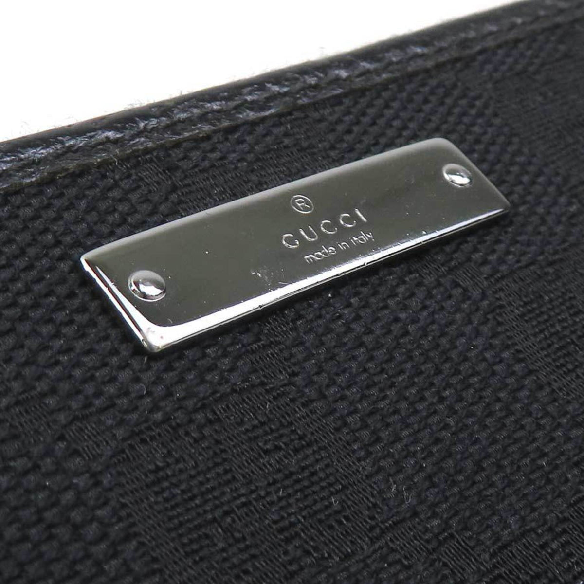 Gucci Black Gg Canvas Long Wallet (Bi-Fold) (Pre-Owned)