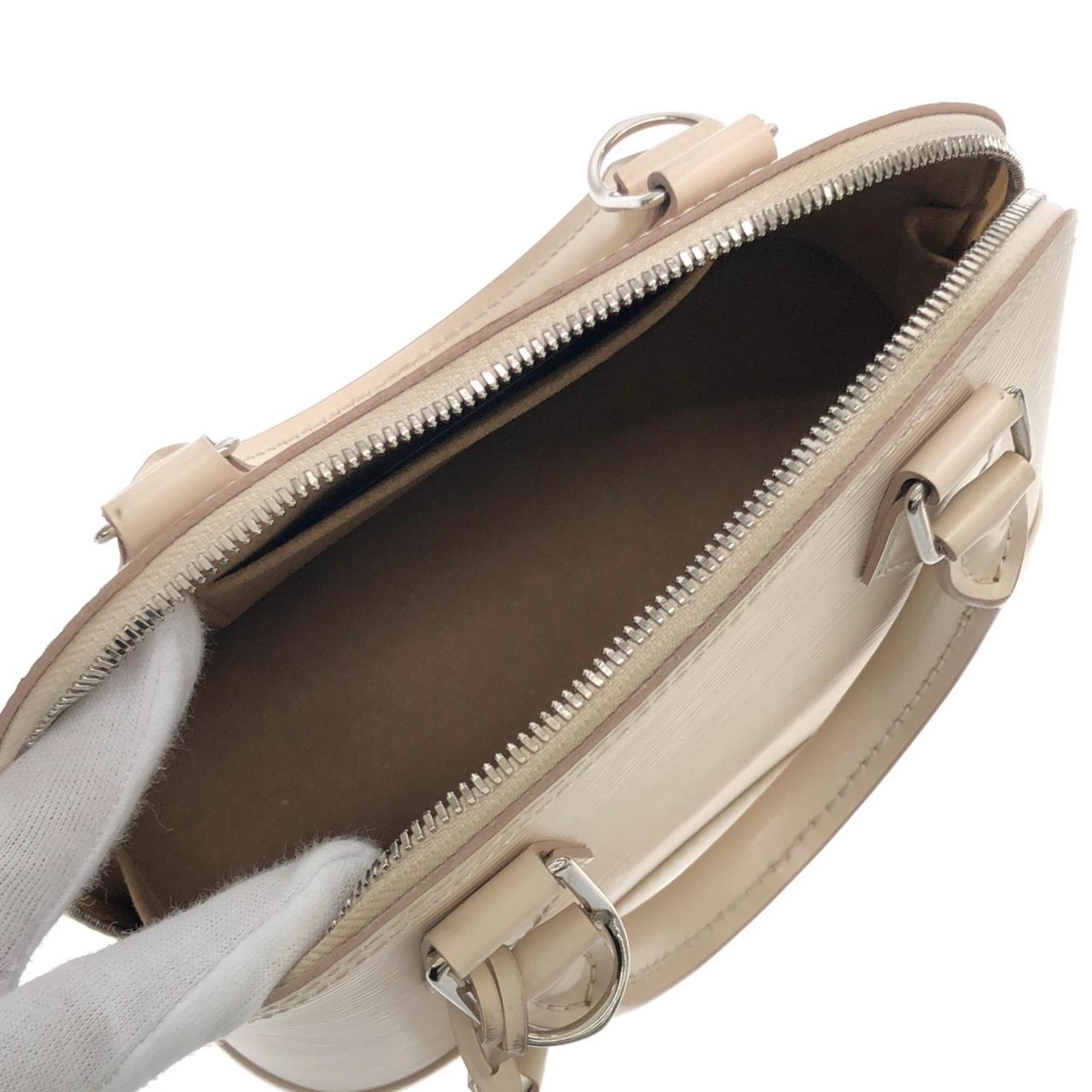 Louis Vuitton Epi Silver Leather Handbag (Pre-Owned)
