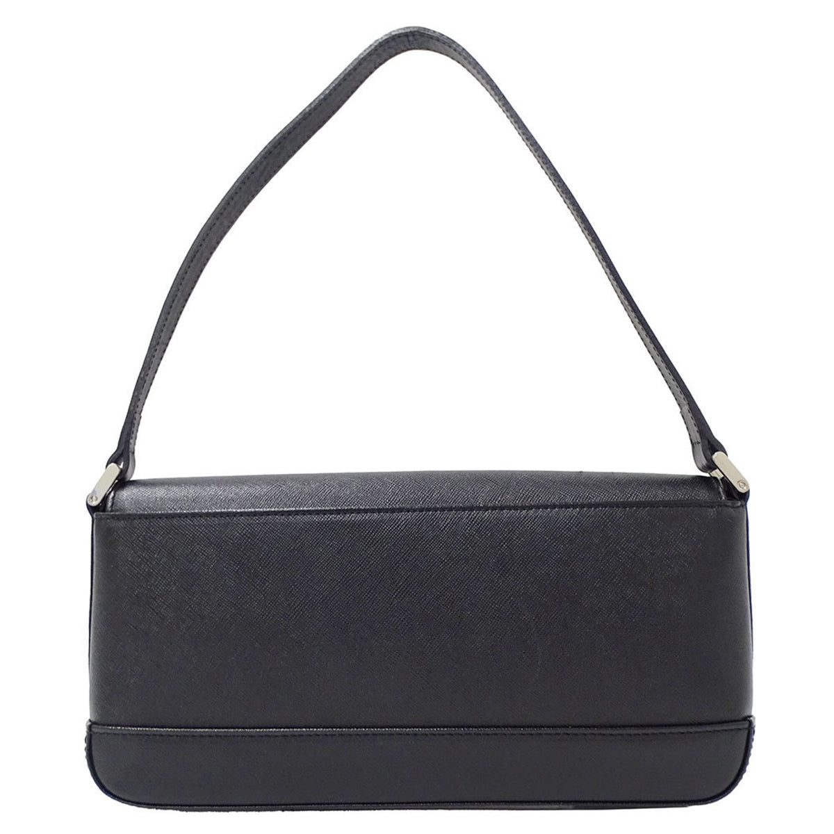 Burberry Black Leather Shoulder Bag (Pre-Owned)