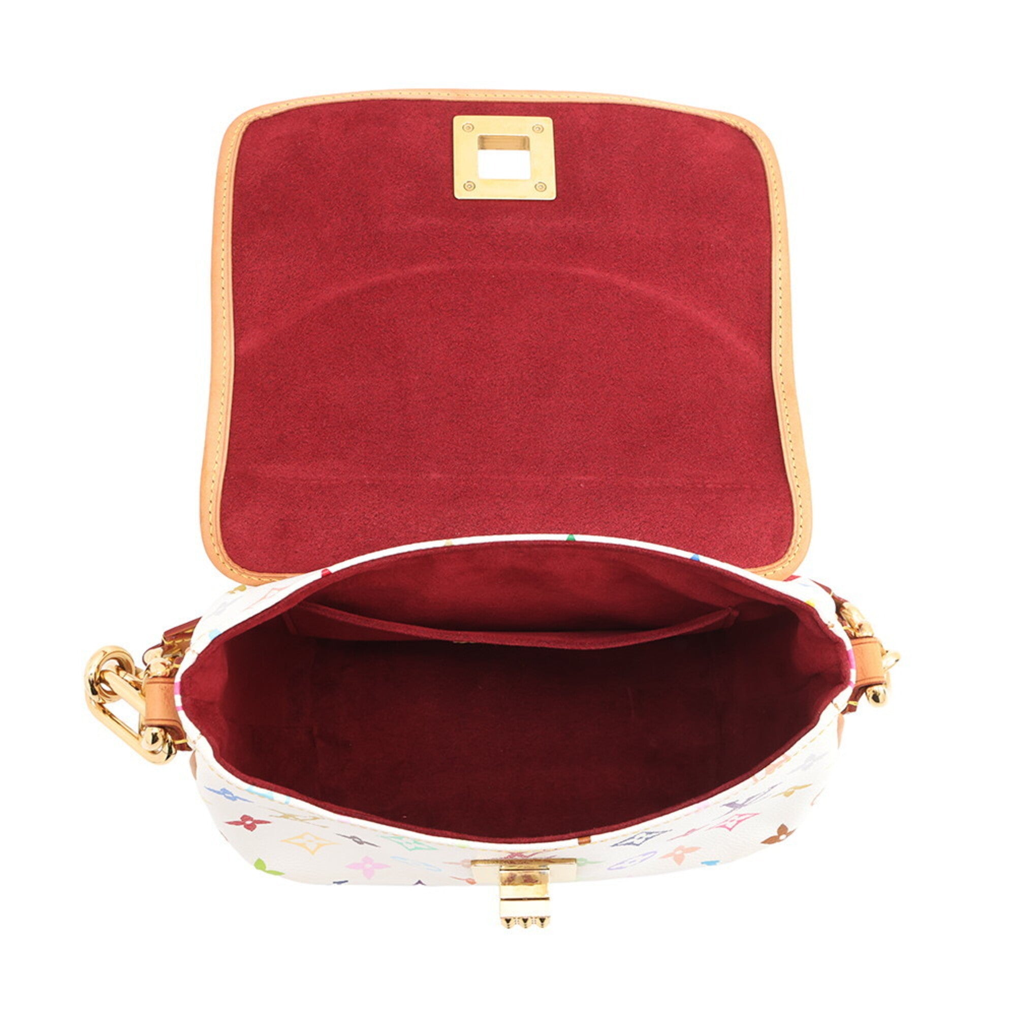Louis Vuitton Blanc Multi-Color Monogram Multicolore Handbag Shoulder Bag (Pre-Owned)