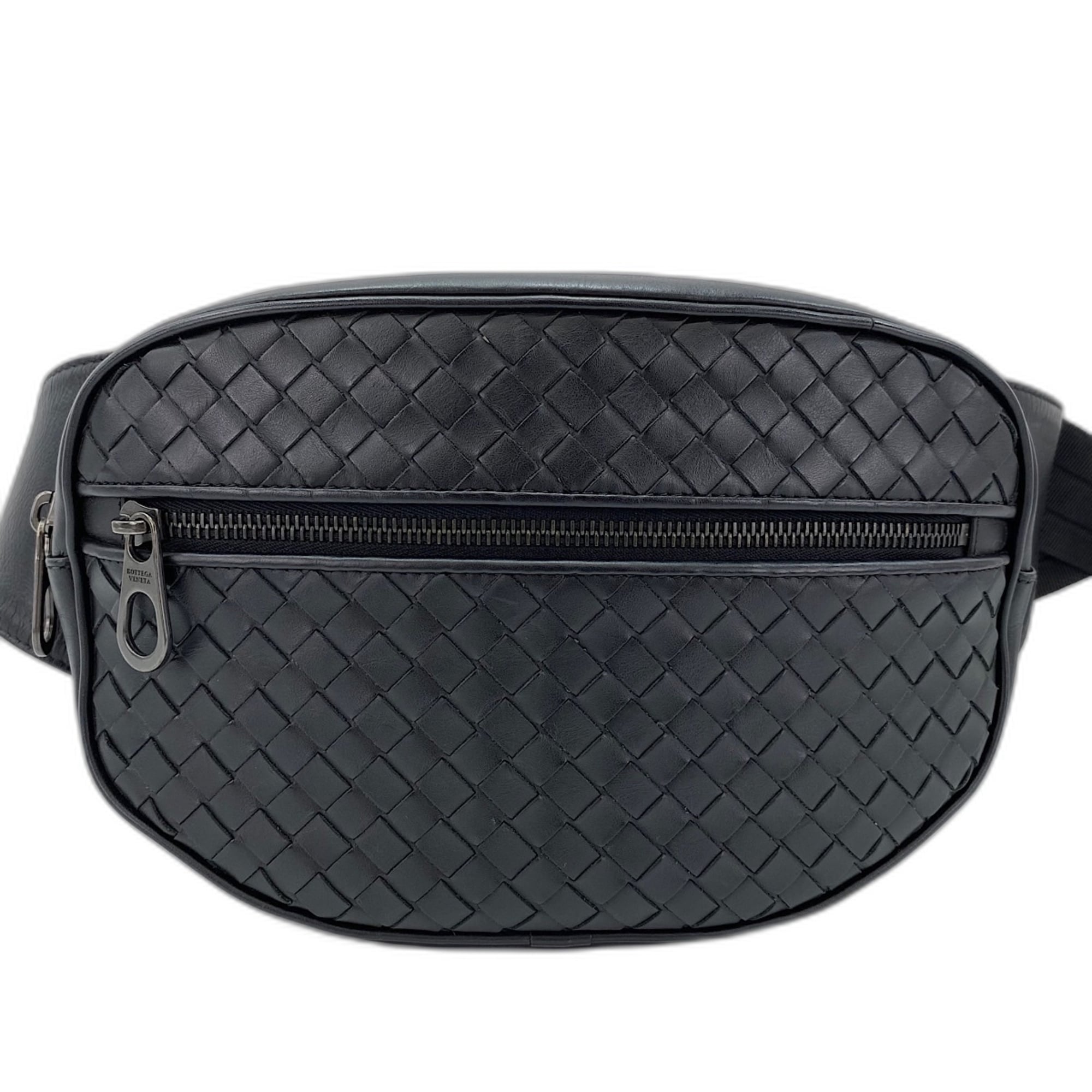 Bottega Veneta Black Leather Fanny Pack (Pre-Owned)