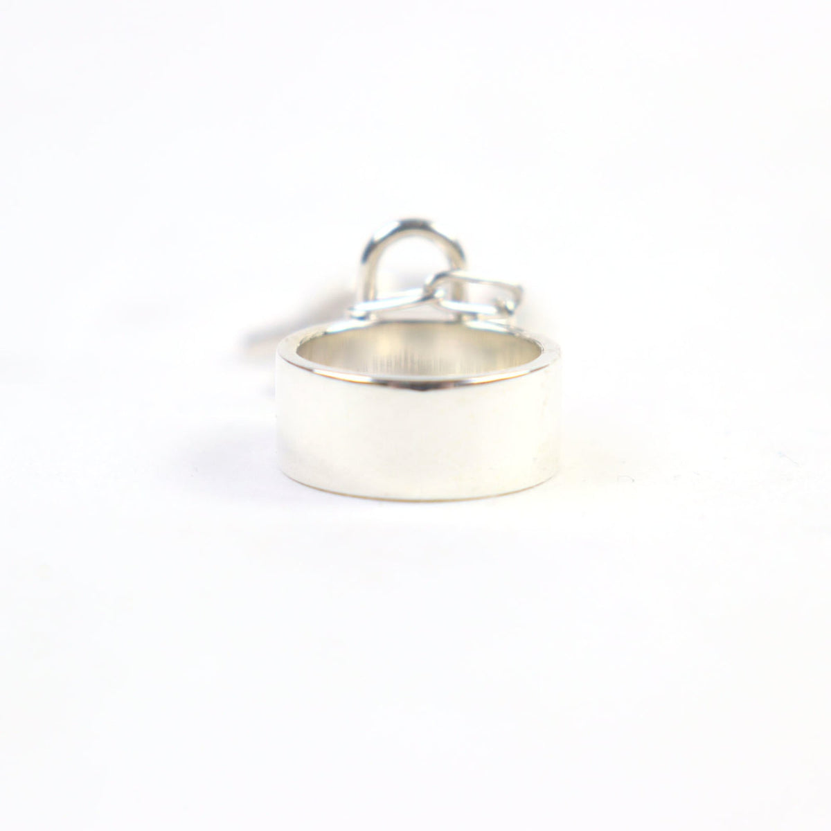 Hermes Silver Silver 925 Band Ring (Pre-Owned)