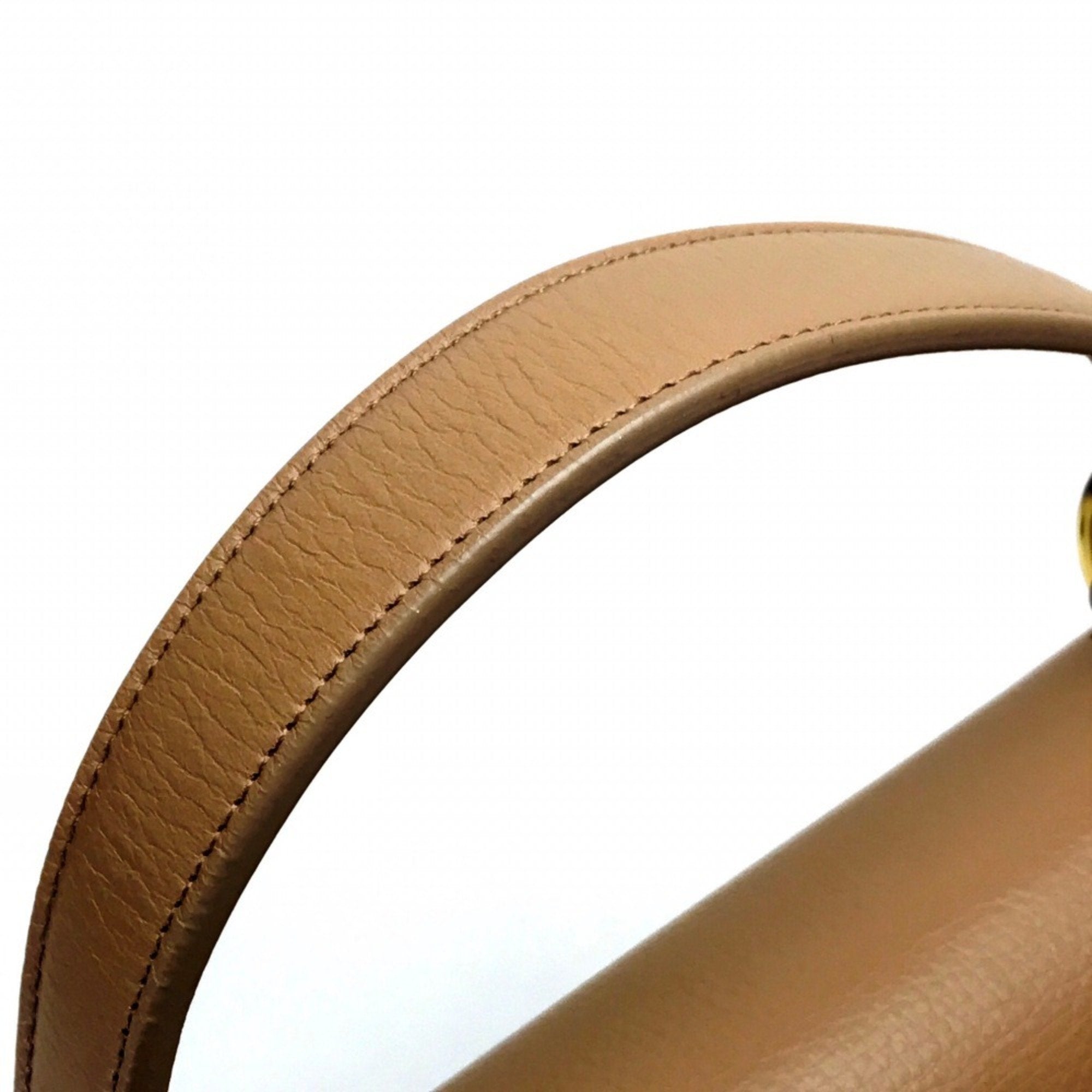 Saint Laurent Beige Leather Handbag Shoulder Bag (Pre-Owned)