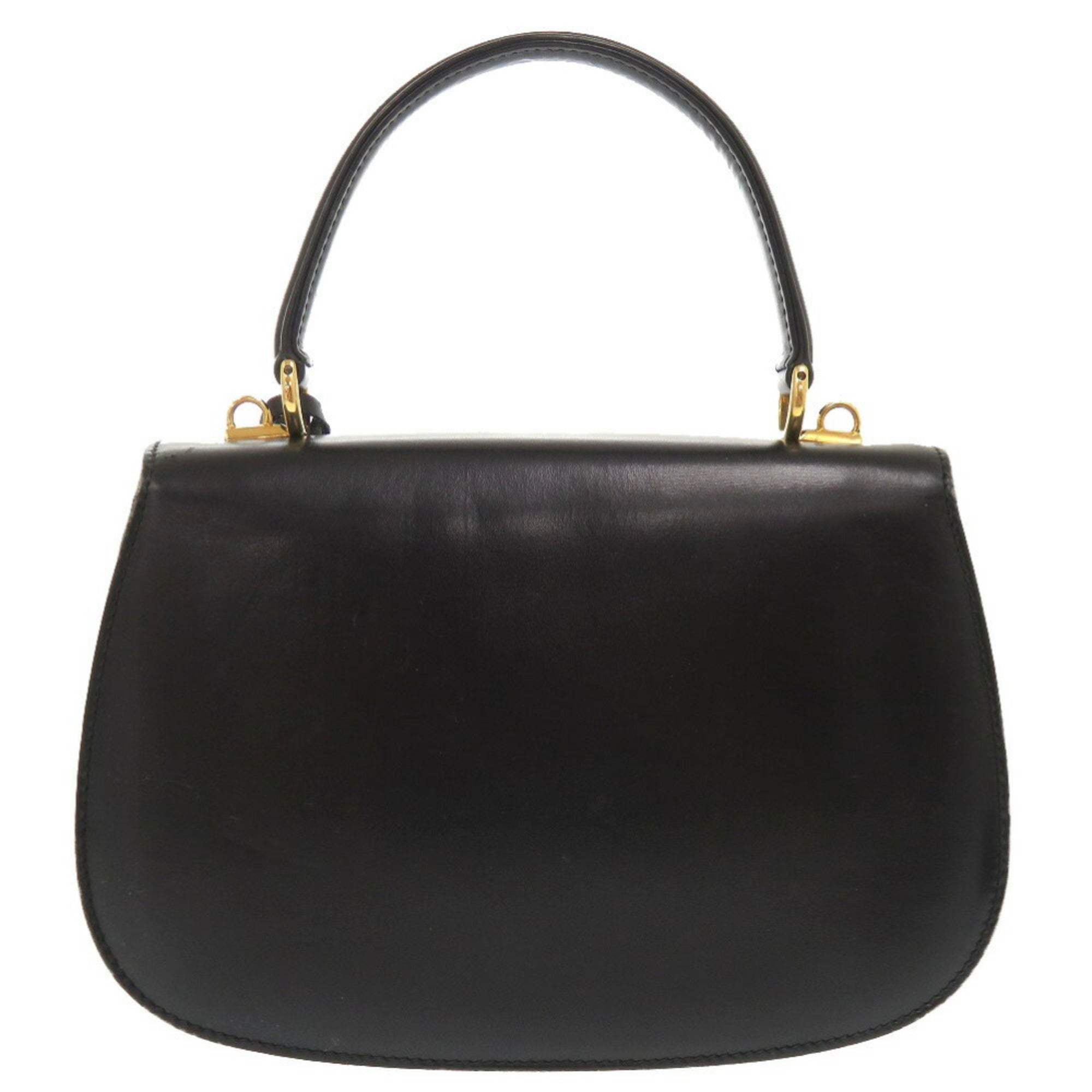 Gucci Black Leather Handbag (Pre-Owned)