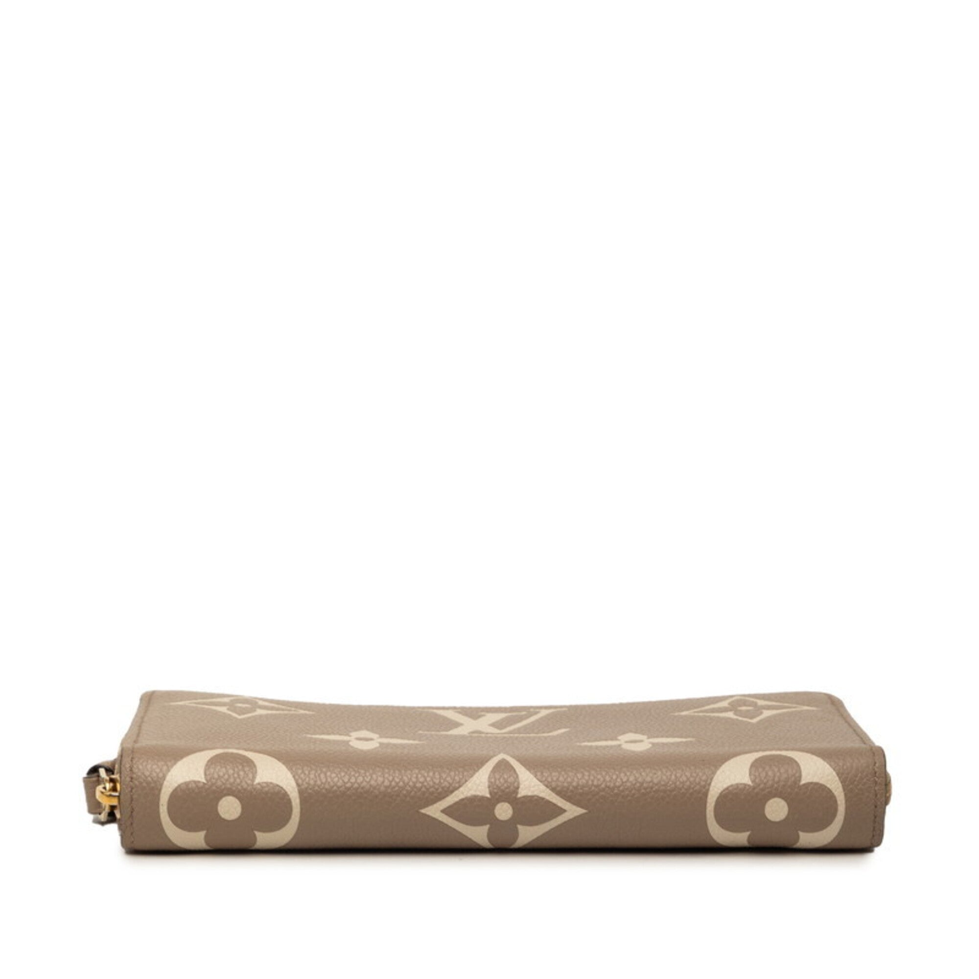 Louis Vuitton Beige Cream Tourterelle Leather Long Wallet (Bi-Fold) (Pre-Owned)