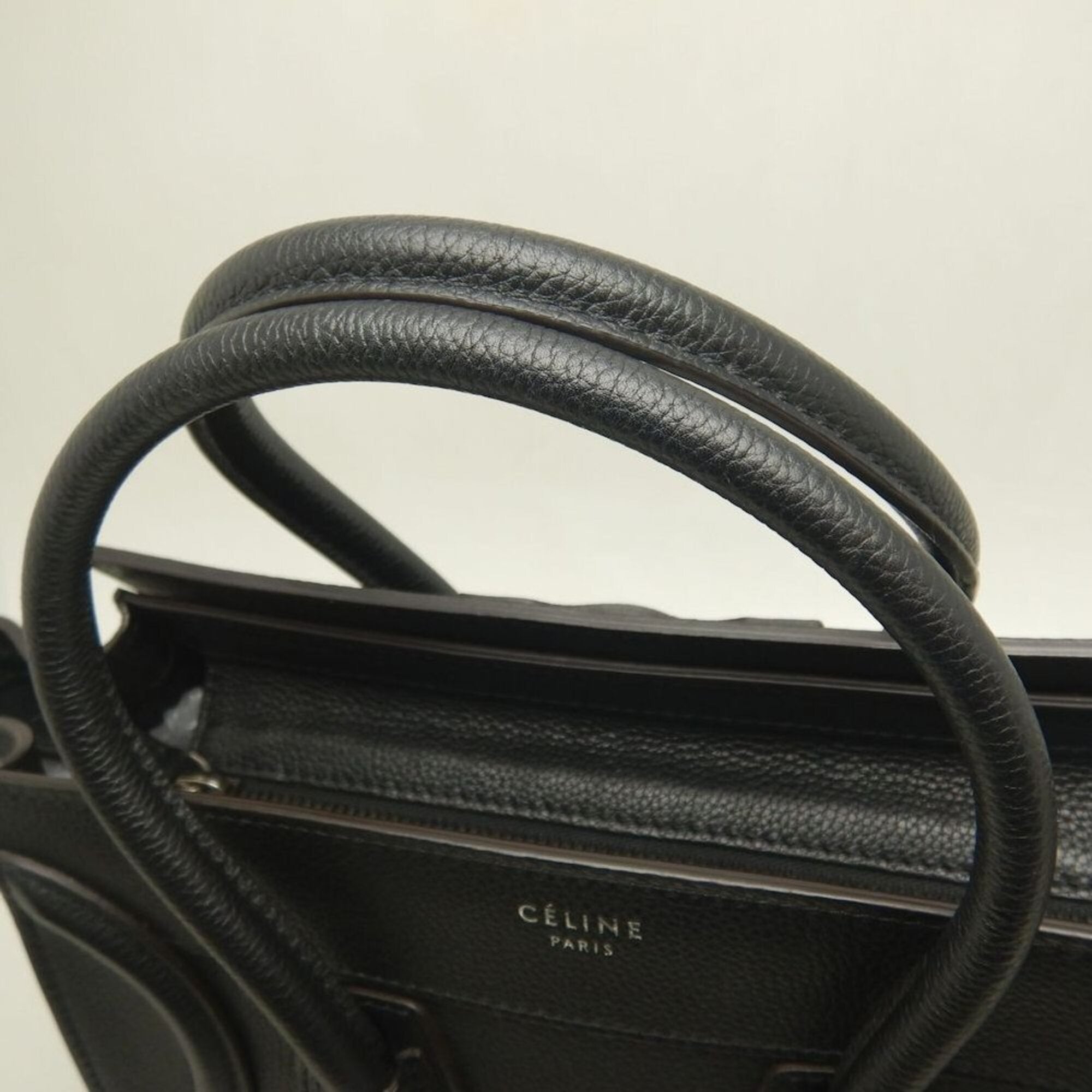 Celine Black Leather Tote Bag (Pre-Owned)