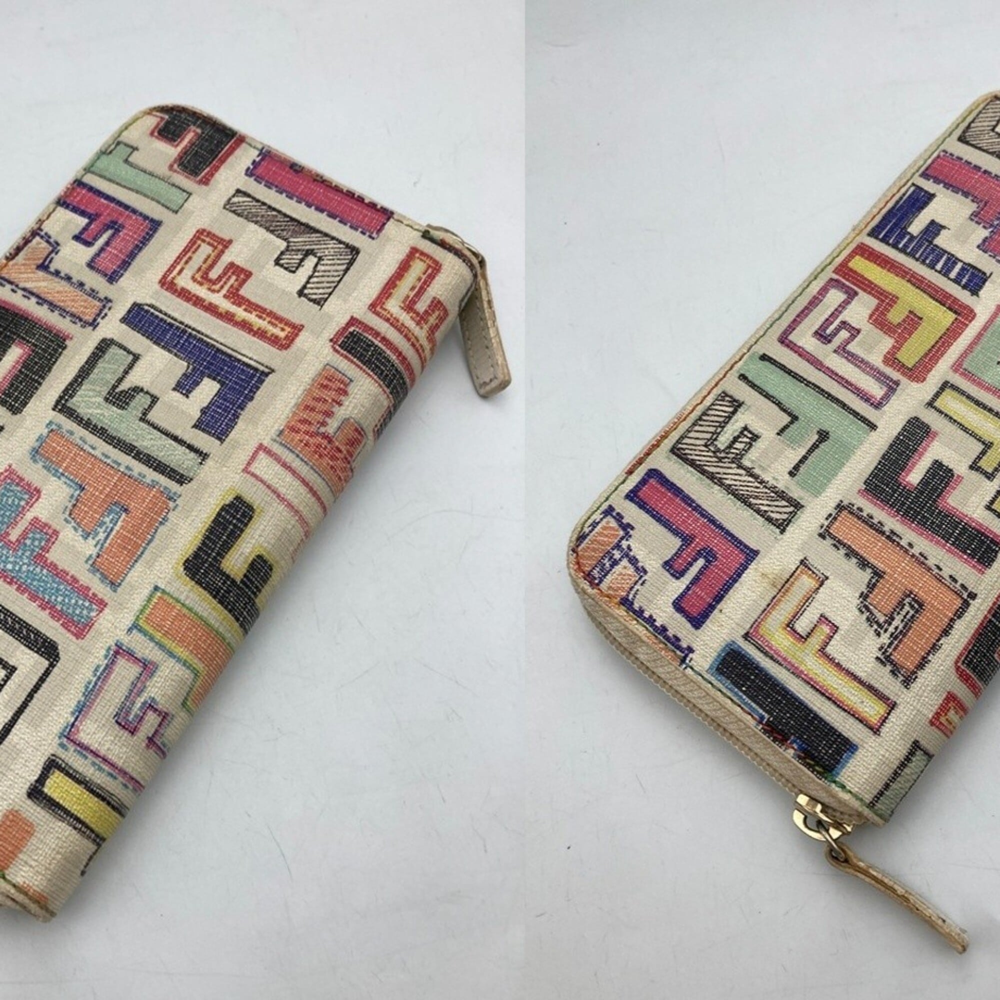 Fendi Multi-Color Zucca Long Wallet (Bi-Fold) (Pre-Owned)