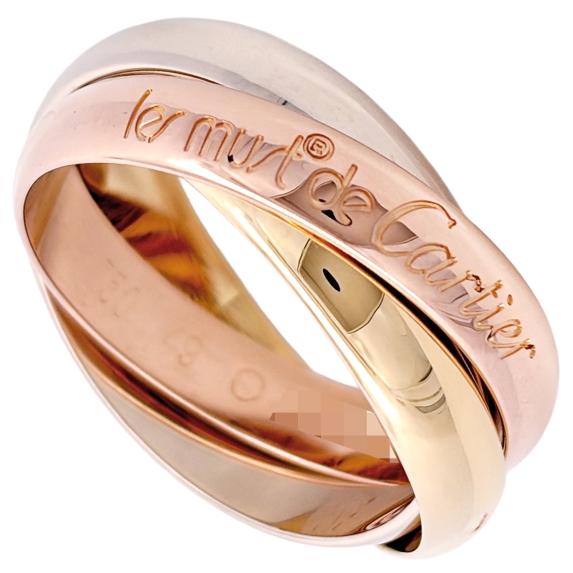 Cartier Trinity Yellow Gold (18K) Pink Gold (18K) White Gold (18K) Band Ring (Pre-Owned)