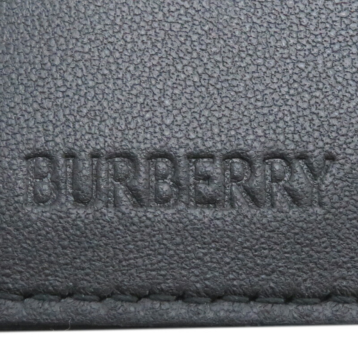 Burberry Black Leather Long Wallet (Bi-Fold) (Pre-Owned)