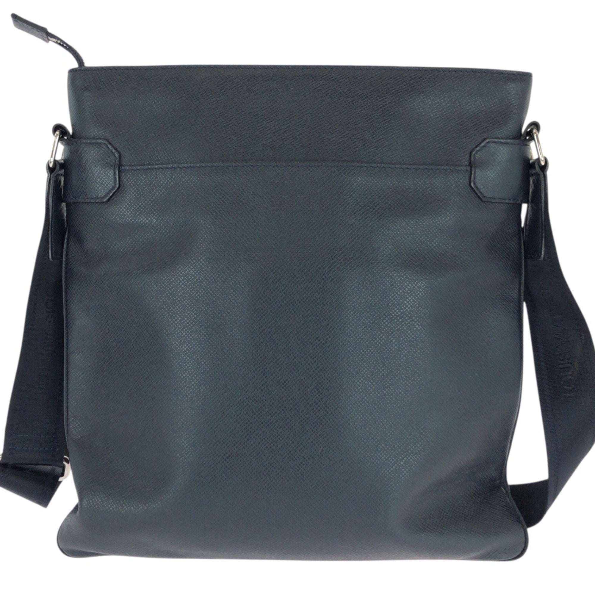 Louis Vuitton Navy Taiga Leather Messenger Bag Shoulder Bag (Pre-Owned)