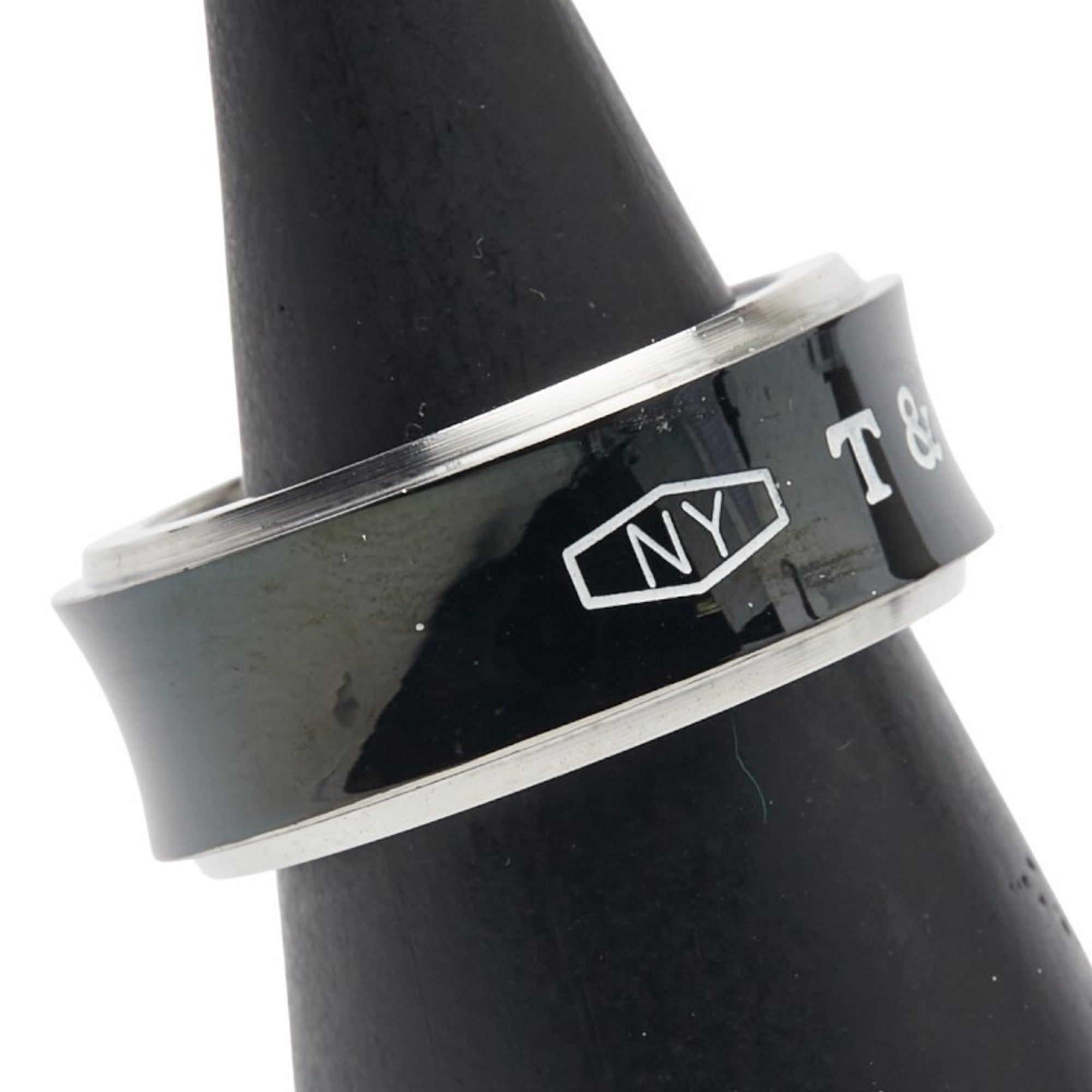 Tiffany Silver 925 Titanium Band Ring (Pre-Owned)