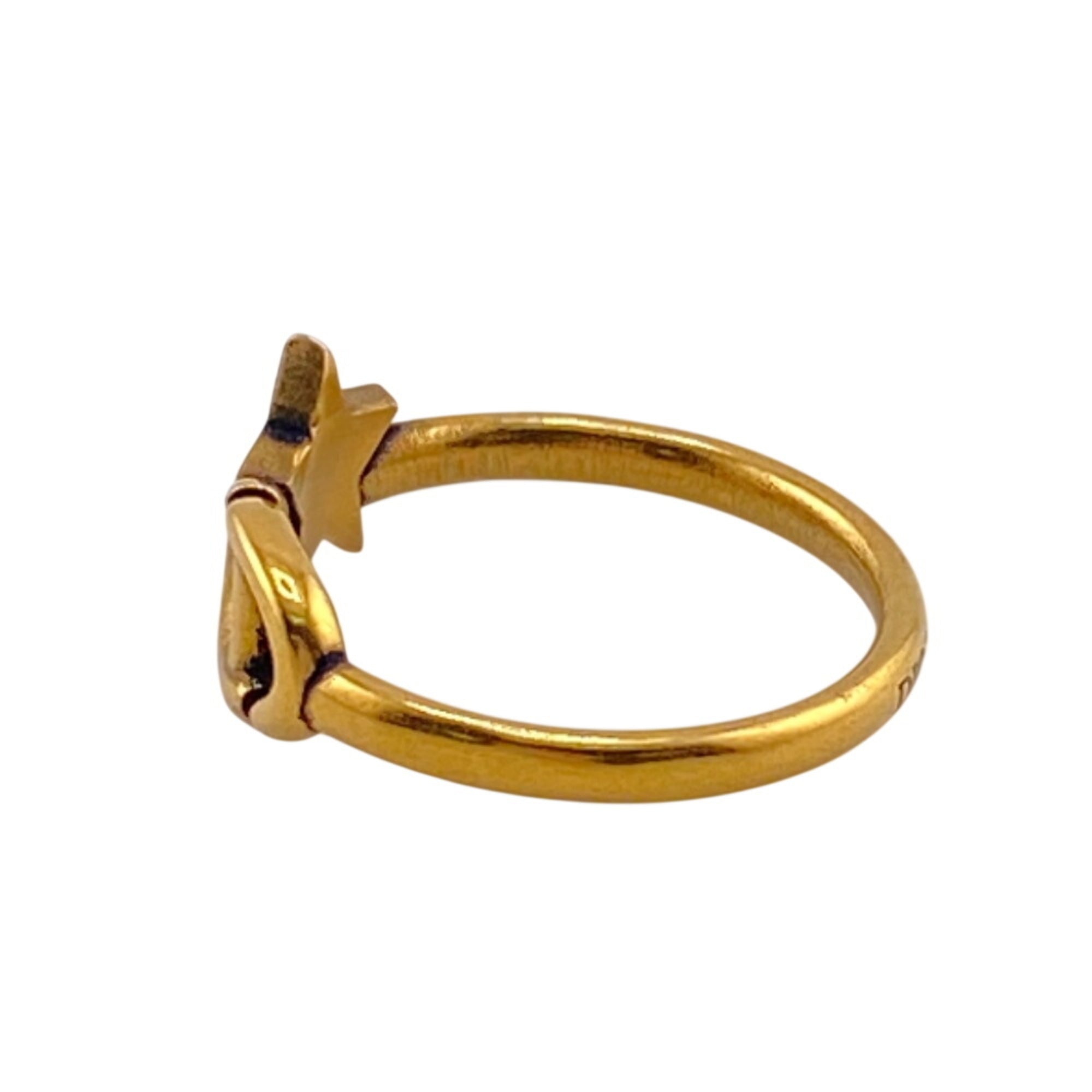 Christian Dior Gold Band Ring (Pre-Owned)