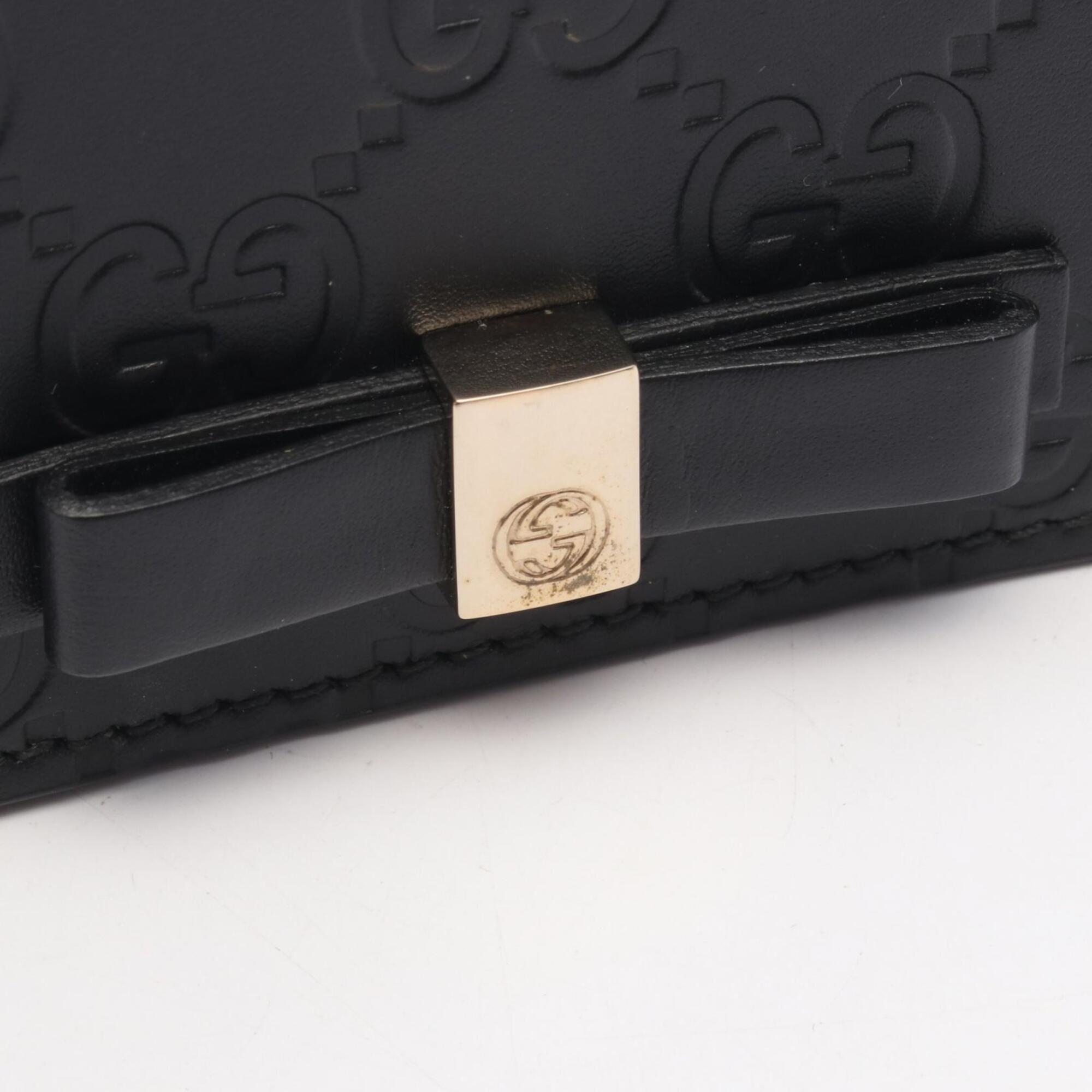 Gucci Black Leather Wallet (Bi-Fold) (Pre-Owned)