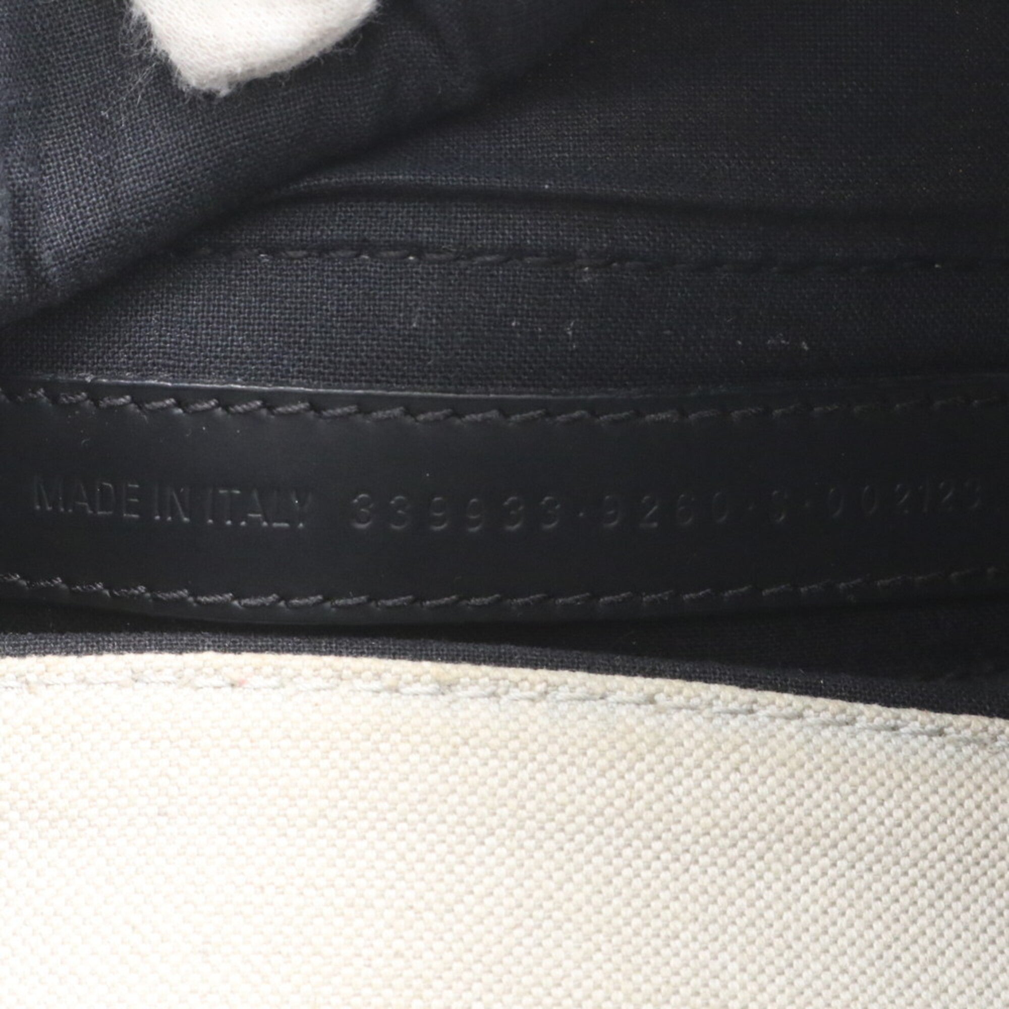 Balenciaga Black White Canvas Leather Handbag Tote Bag (Pre-Owned)