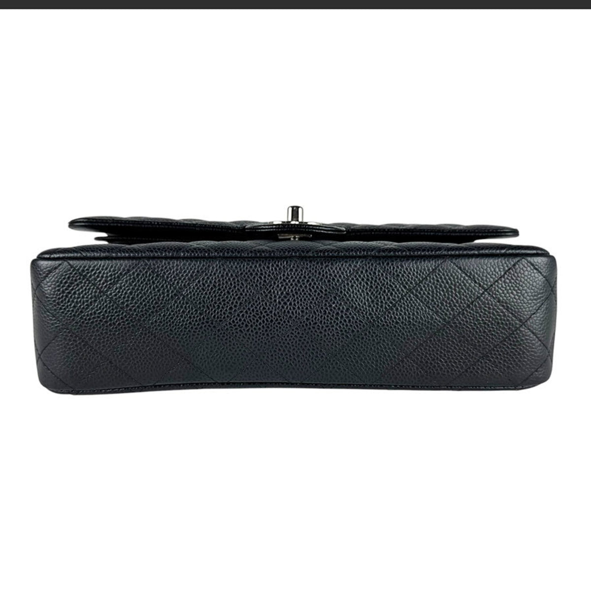 Chanel Black Grained Calfskin Shoulder Bag (Pre-Owned)