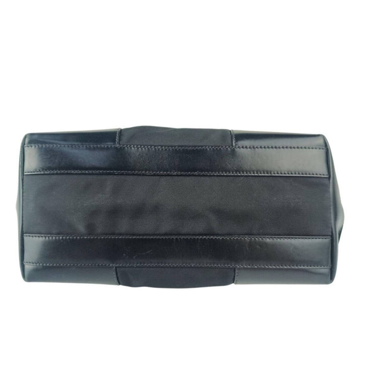 Prada Black Nylon Leather Handbag (Pre-Owned)