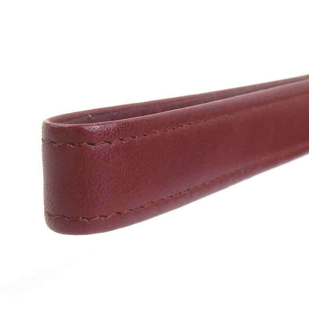Cartier Burgundy Leather Clutch Bag (Pre-Owned)