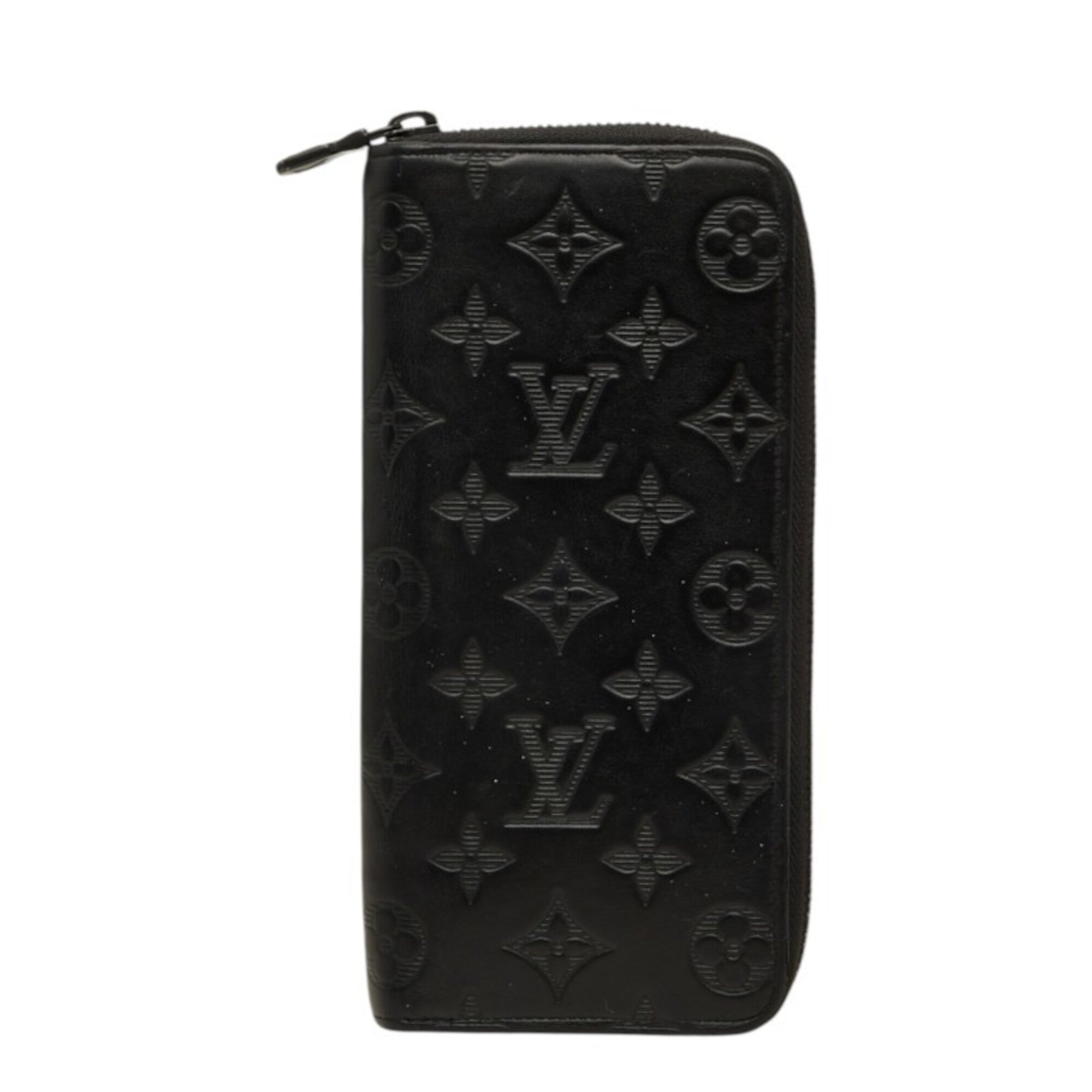 Louis Vuitton Black Monogram Leather Coin Purse/Coin Case (Pre-Owned)