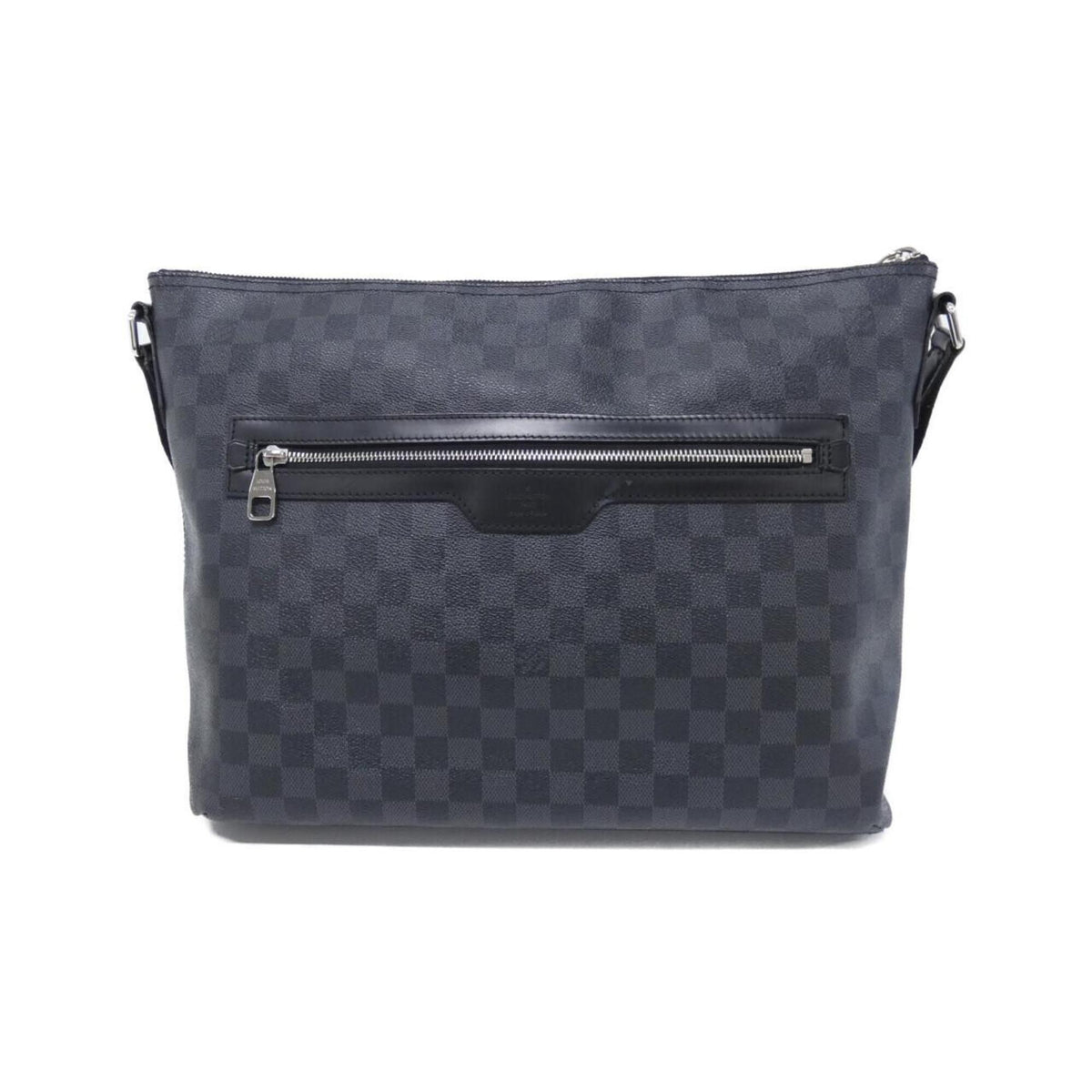 Louis Vuitton Dark Gray Graphite Coated Canvas Shoulder Bag (Pre-Owned)