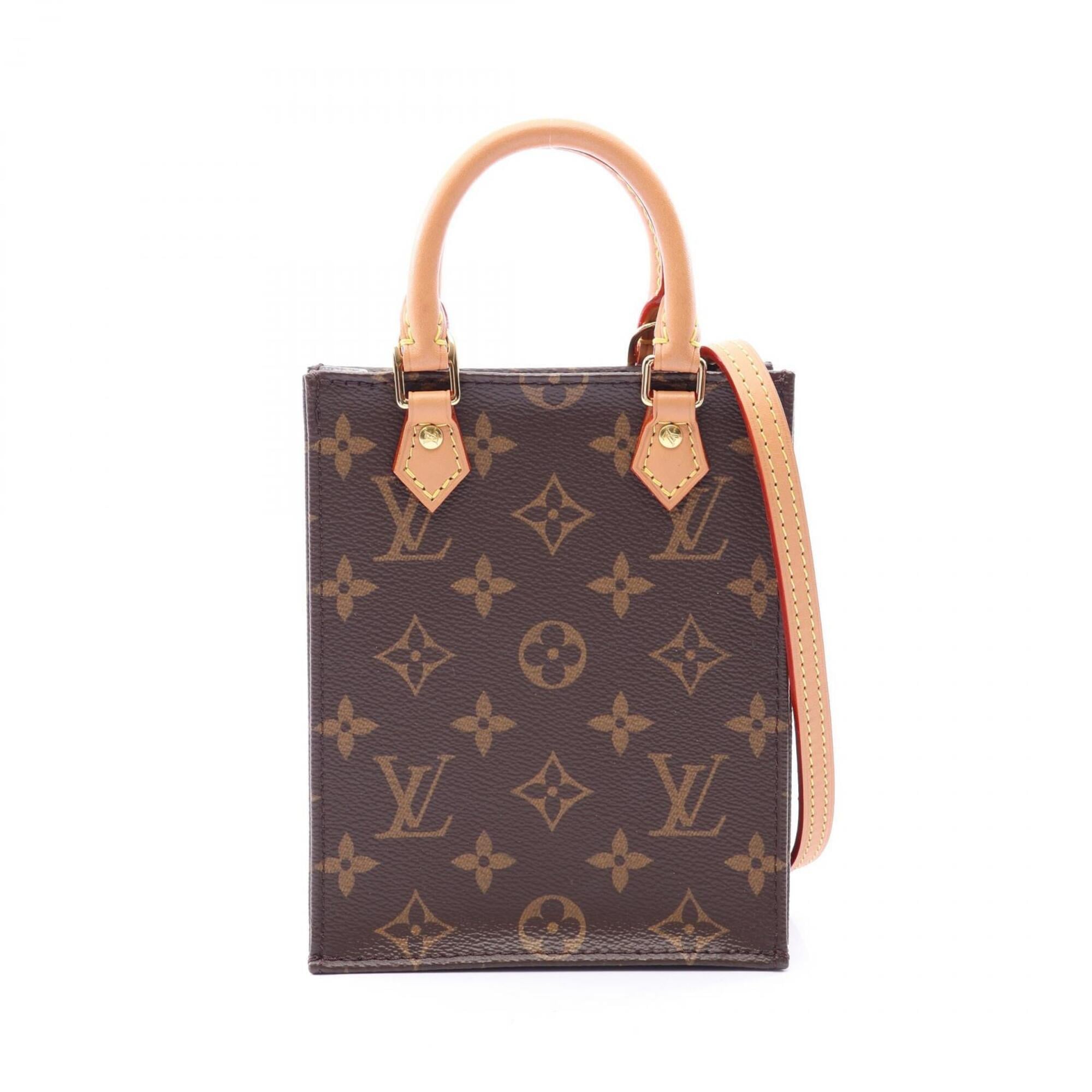 Louis Vuitton Brown Coated Canvas Leather Handbag (Pre-Owned)