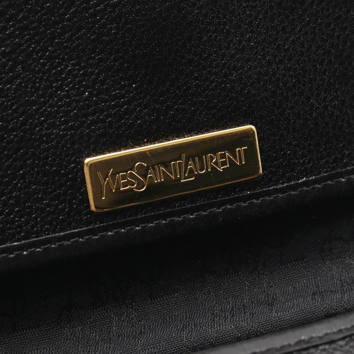 Yves Saint Laurent Black Leather Handbag Shoulder Bag (Pre-Owned)