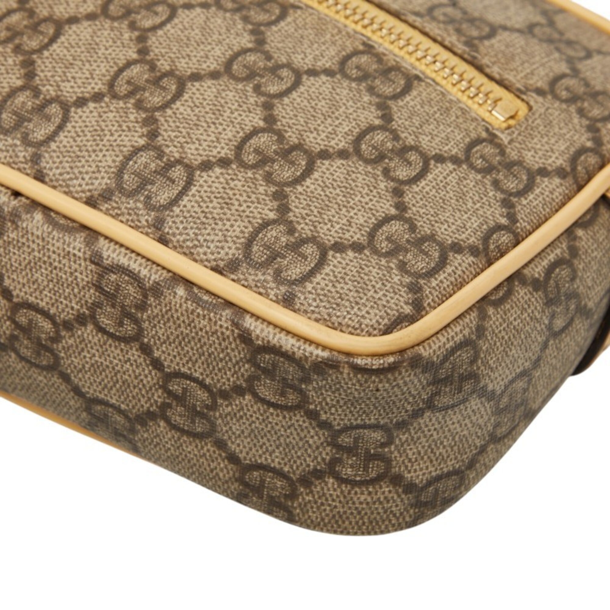 Gucci Beige Pvc Leather Shoulder Bag (Pre-Owned)