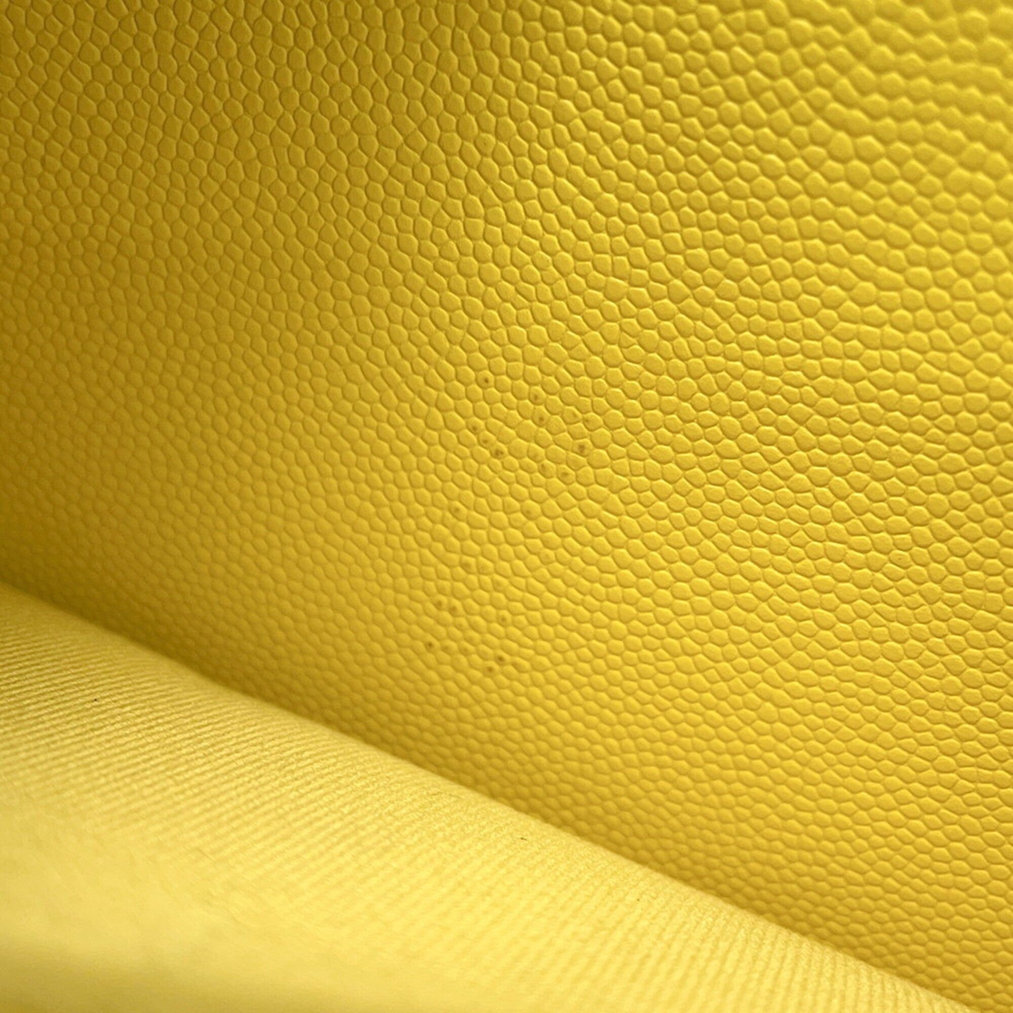 Chanel Yellow Grained Calfskin Chain/Shoulder Wallet (Pre-Owned)
