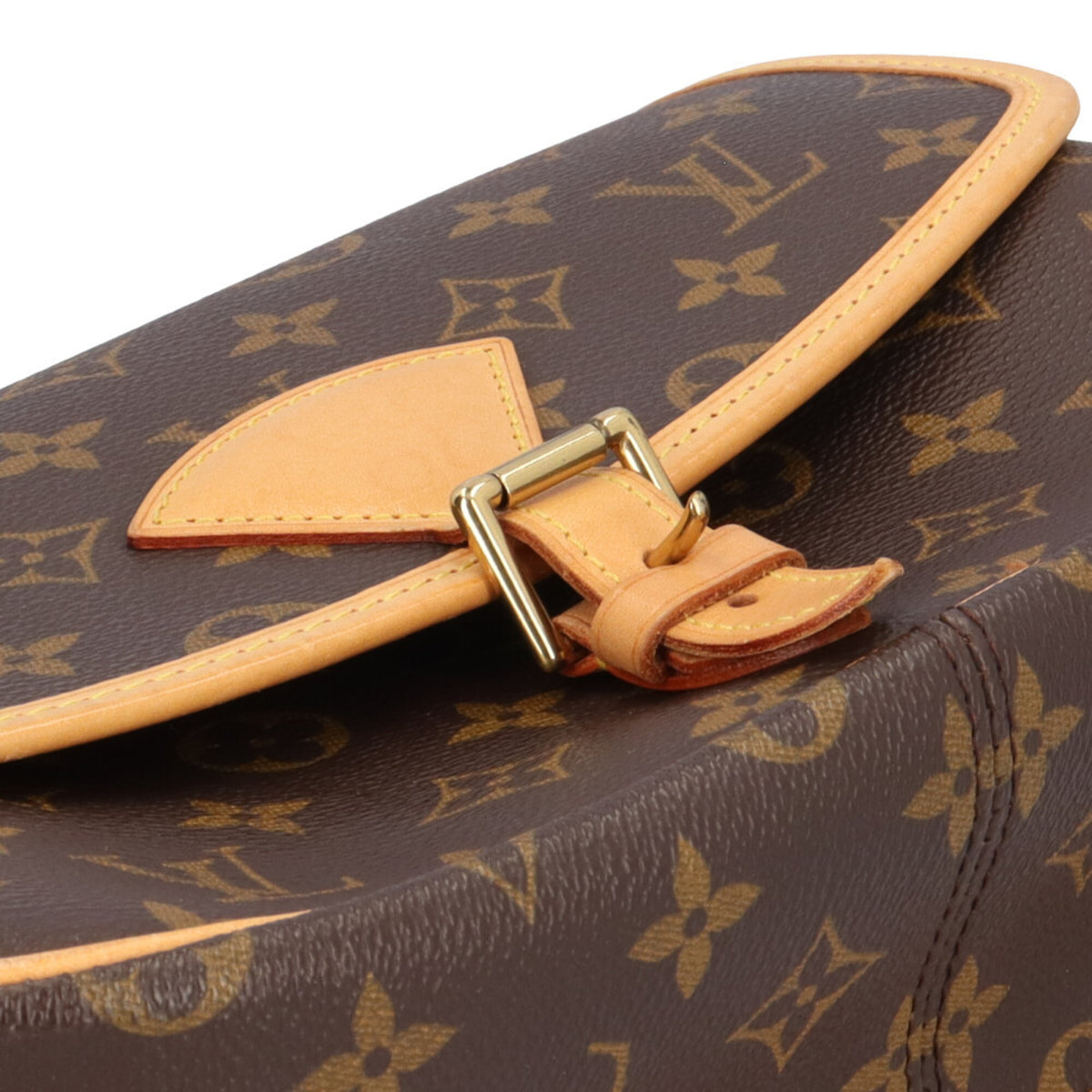 Louis Vuitton Brown Monogram Canvas Shoulder Bag (Pre-Owned)