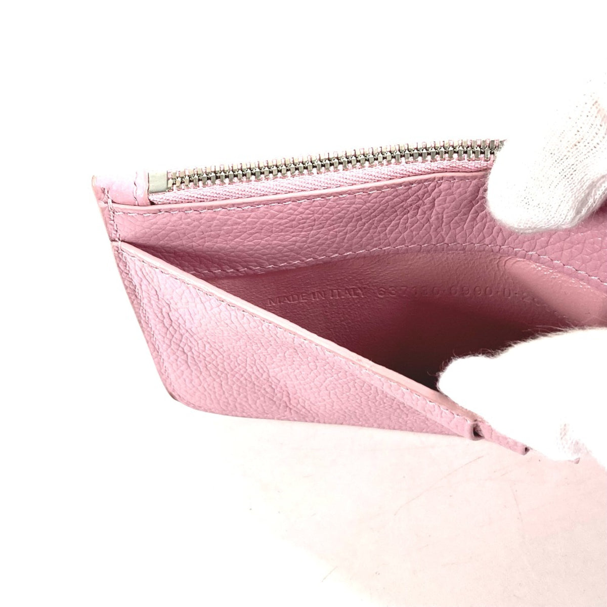 Balenciaga Pink Leather Coin Purse/Coin Case (Pre-Owned)