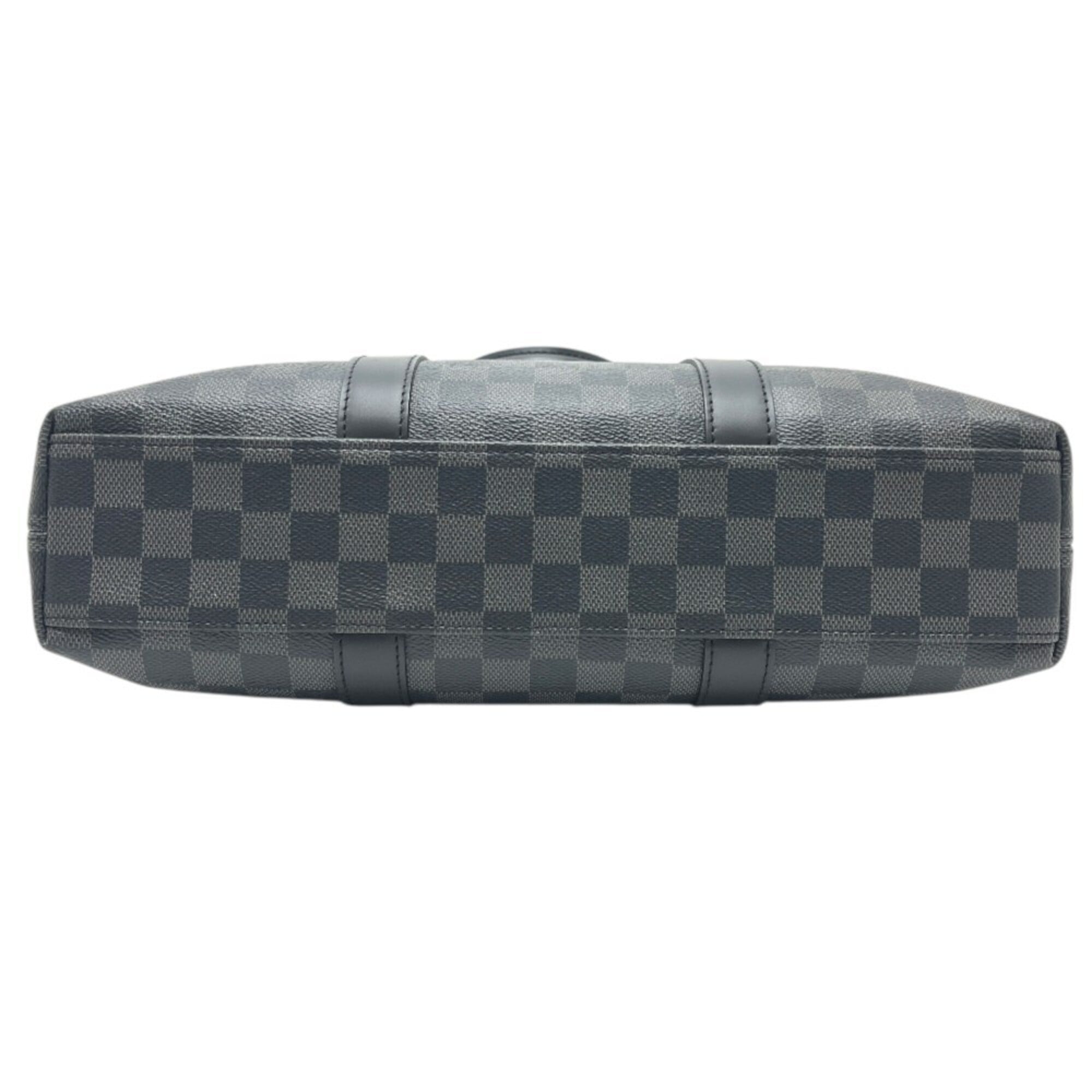 Louis Vuitton Black Noir Damier Graphite Handbag Tote Bag (Pre-Owned)