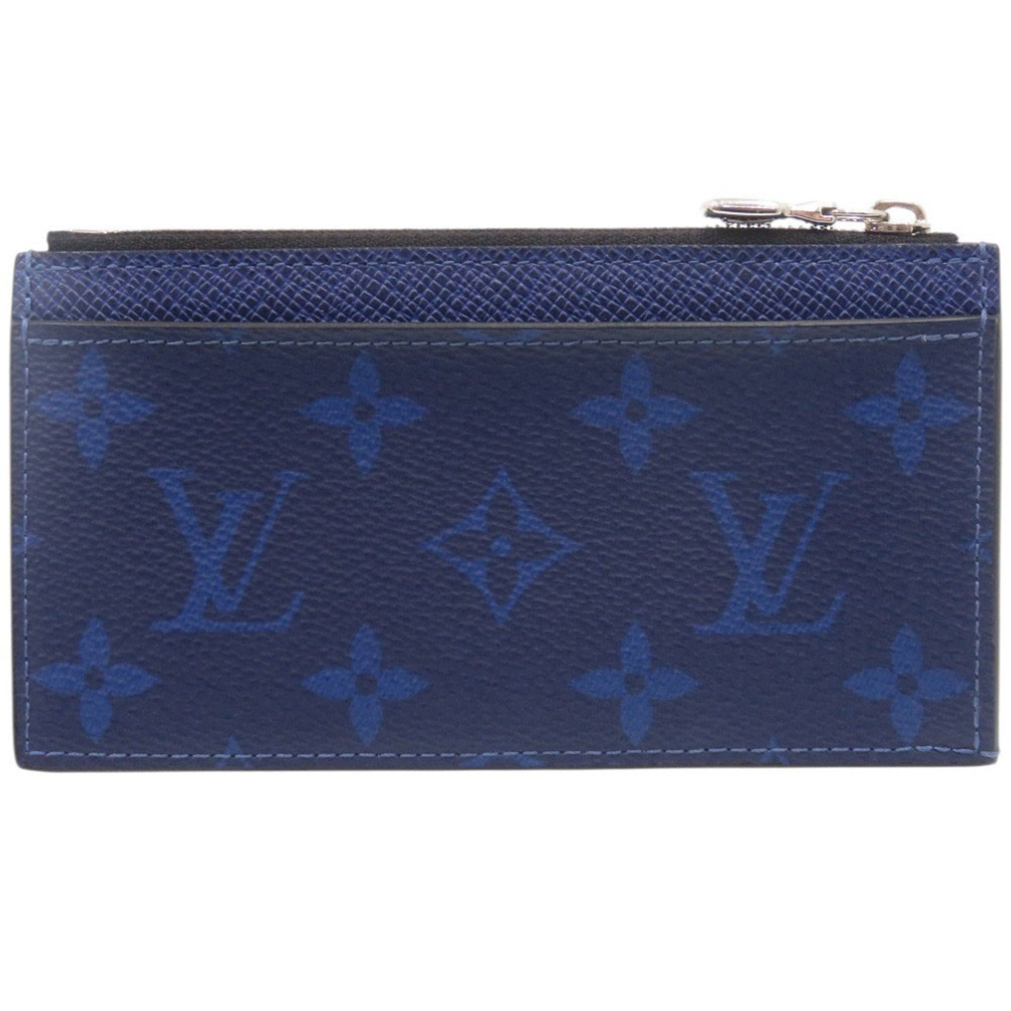 Louis Vuitton Blue Leather Card Wallet (Pre-Owned)