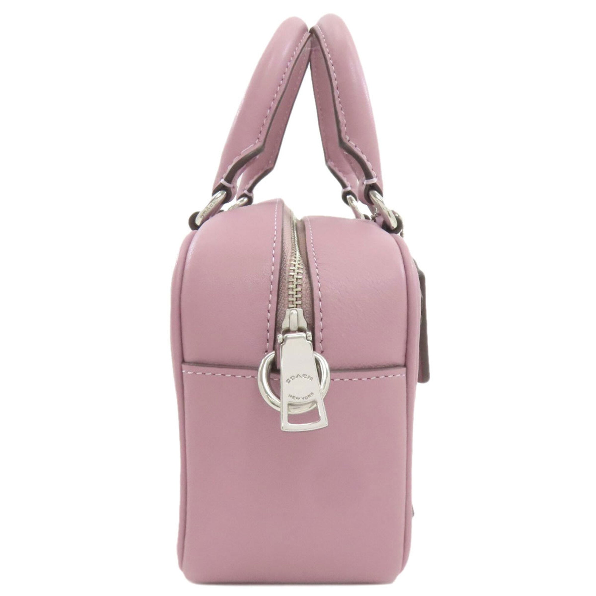 Coach Pink Leather Handbag (Pre-Owned)