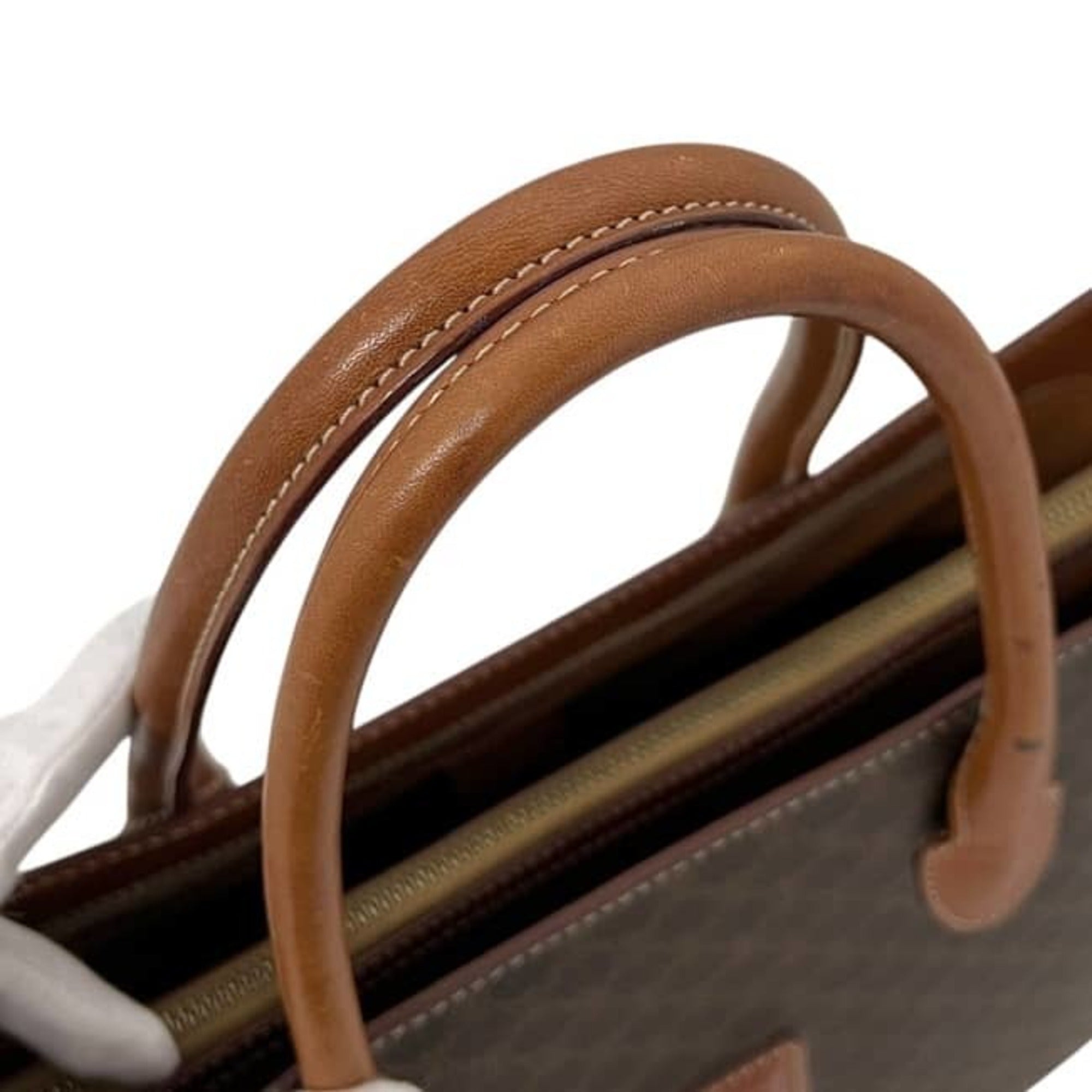 Celine Brown Pvc Leather Handbag Tote Bag (Pre-Owned)