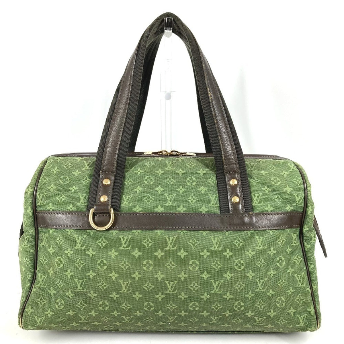 Louis Vuitton Khaki Monogram Mini Canvas Boston Bag Handbag Shoulder Bag (Pre-Owned)