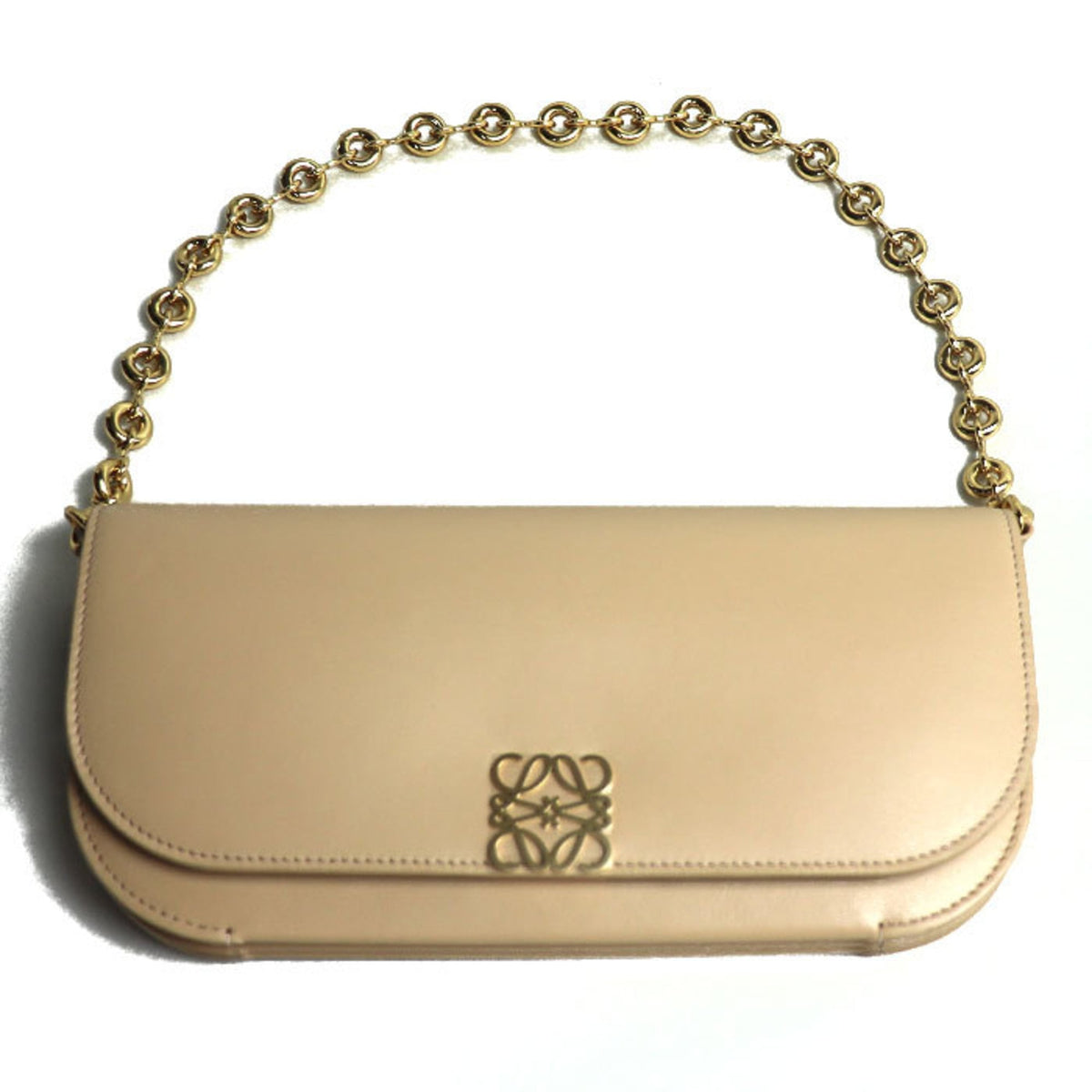 Loewe Beige Leather Clutch Bag (Pre-Owned)