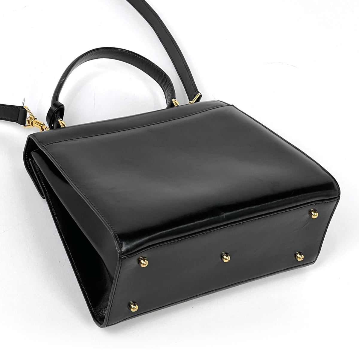 Gucci Black Leather Handbag (Pre-Owned)