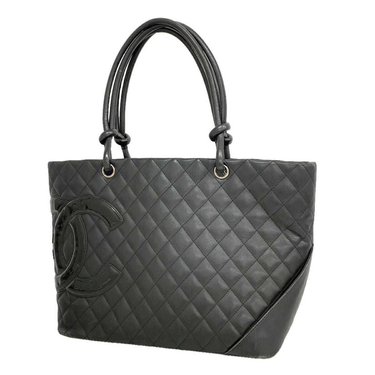 Chanel Black Leather Tote Bag (Pre-Owned)
