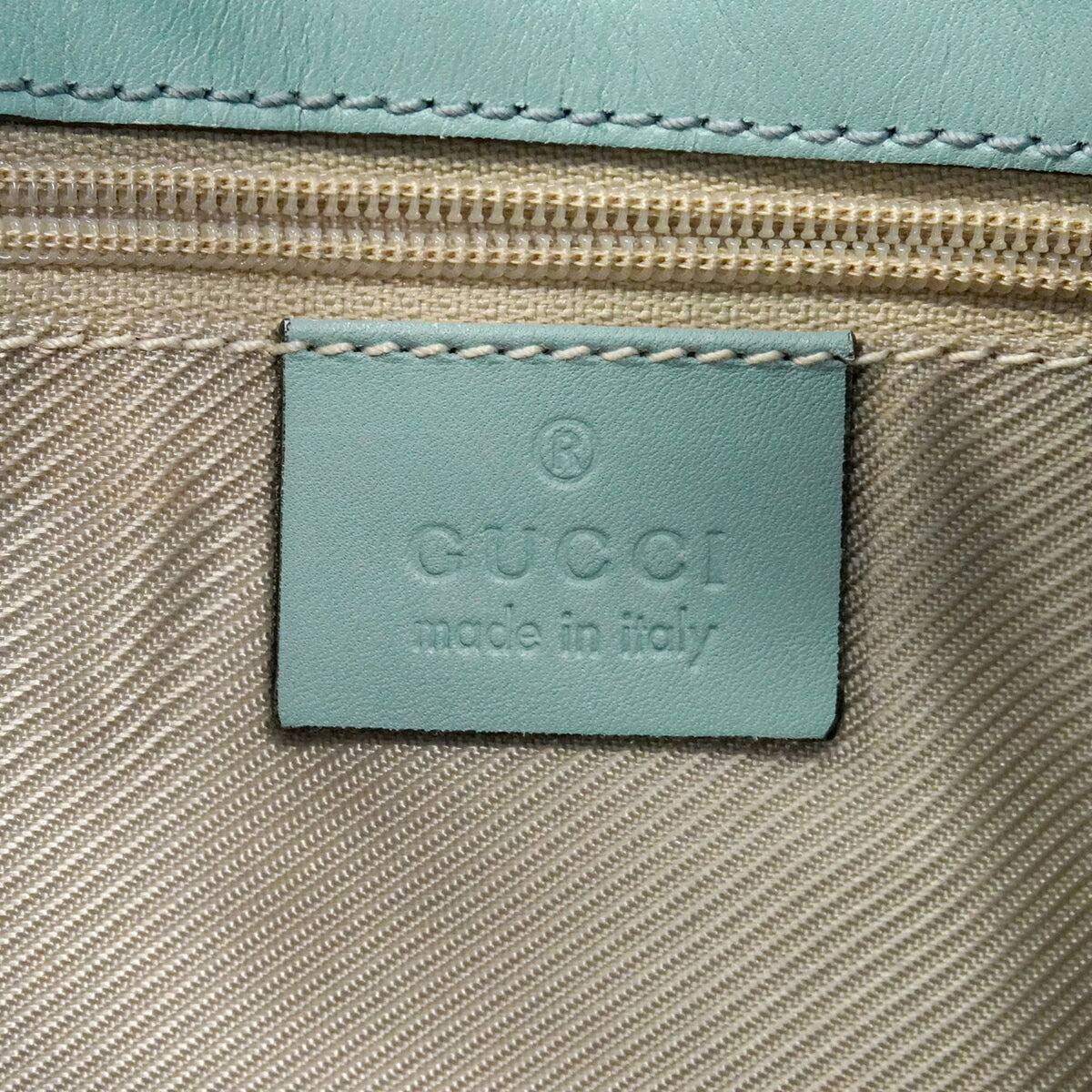 Gucci Light Green Suede Shoulder Bag (Pre-Owned)