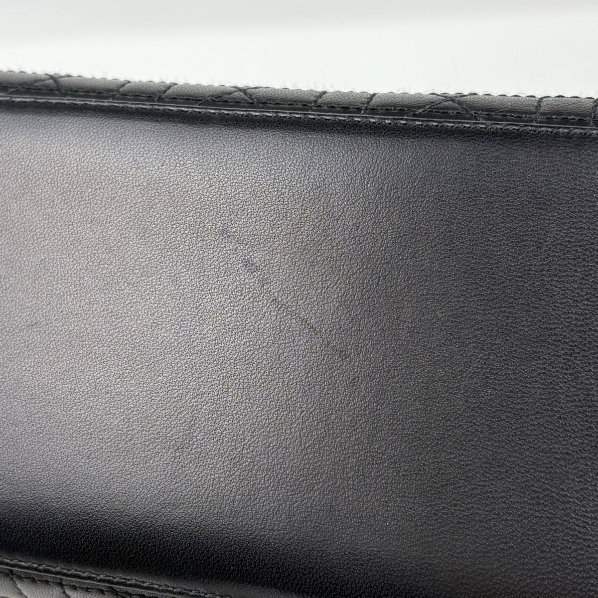 Christian Dior Lady Dior Black Leather Handbag (Pre-Owned)