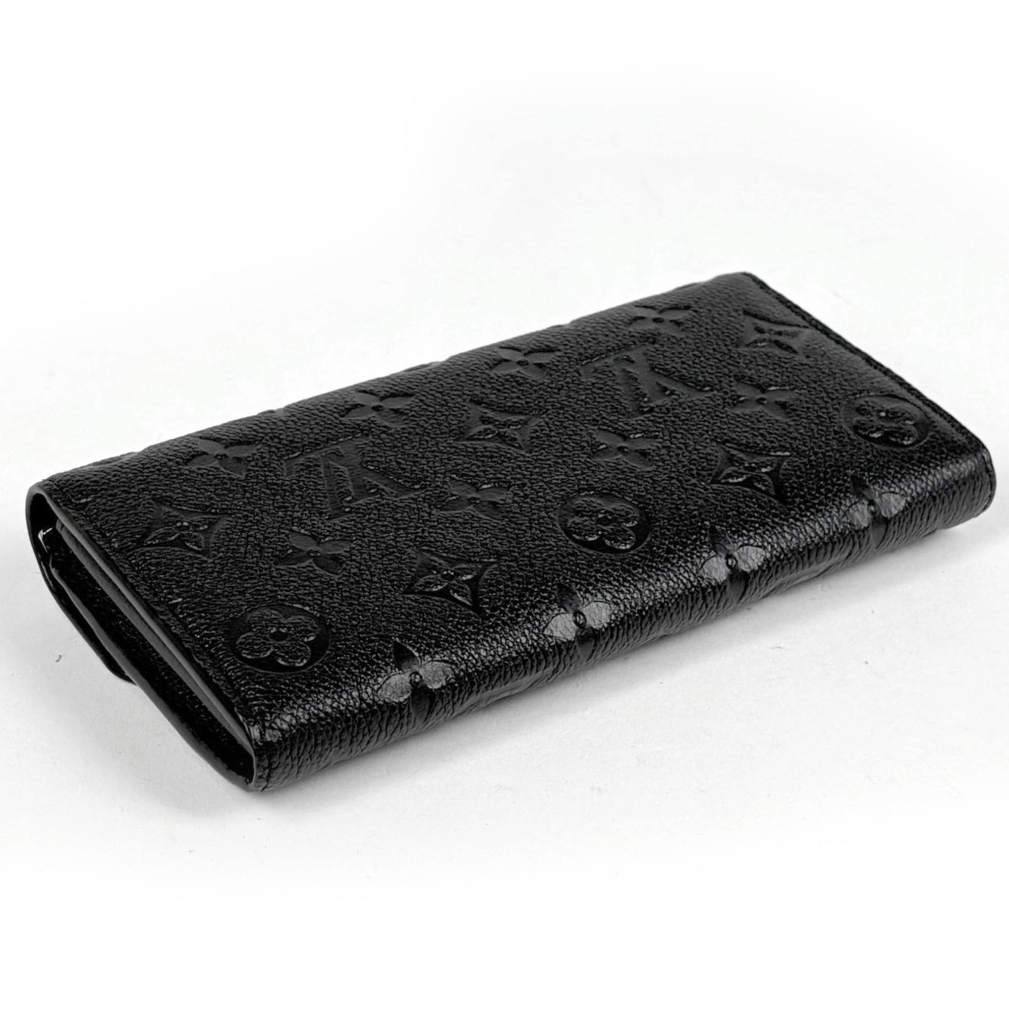 Louis Vuitton Black Noir Monogram Empreinte Long Wallet (Bi-Fold) (Pre-Owned)