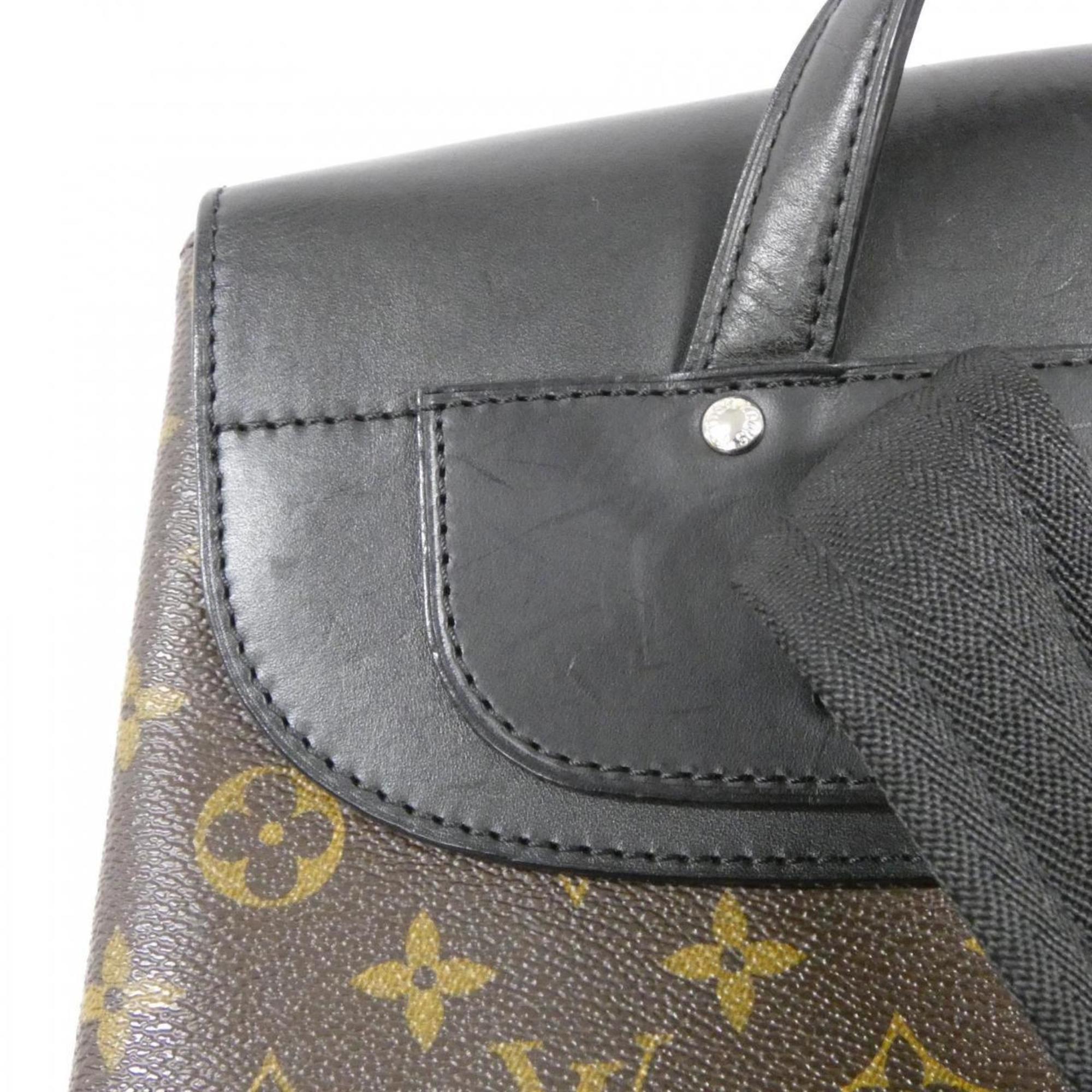 Louis Vuitton Brown Coated Canvas Backpack (Pre-Owned)