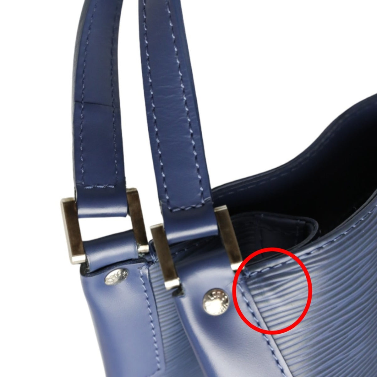 Louis Vuitton Epi Blue Epi Leather Shoulder Bag (Pre-Owned)