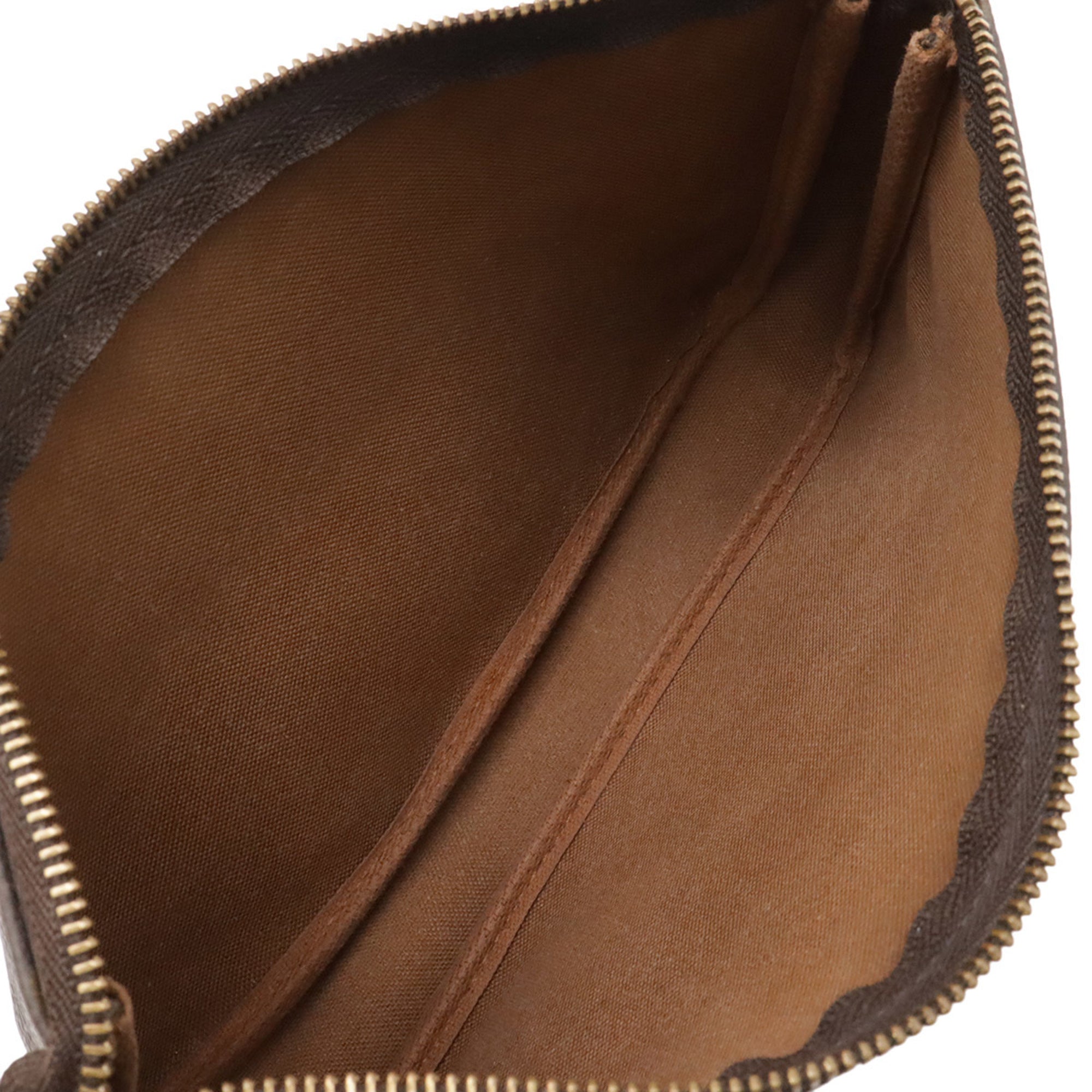 Louis Vuitton Brown Monogram Canvas Handbag Pochette Pouch (Pre-Owned)
