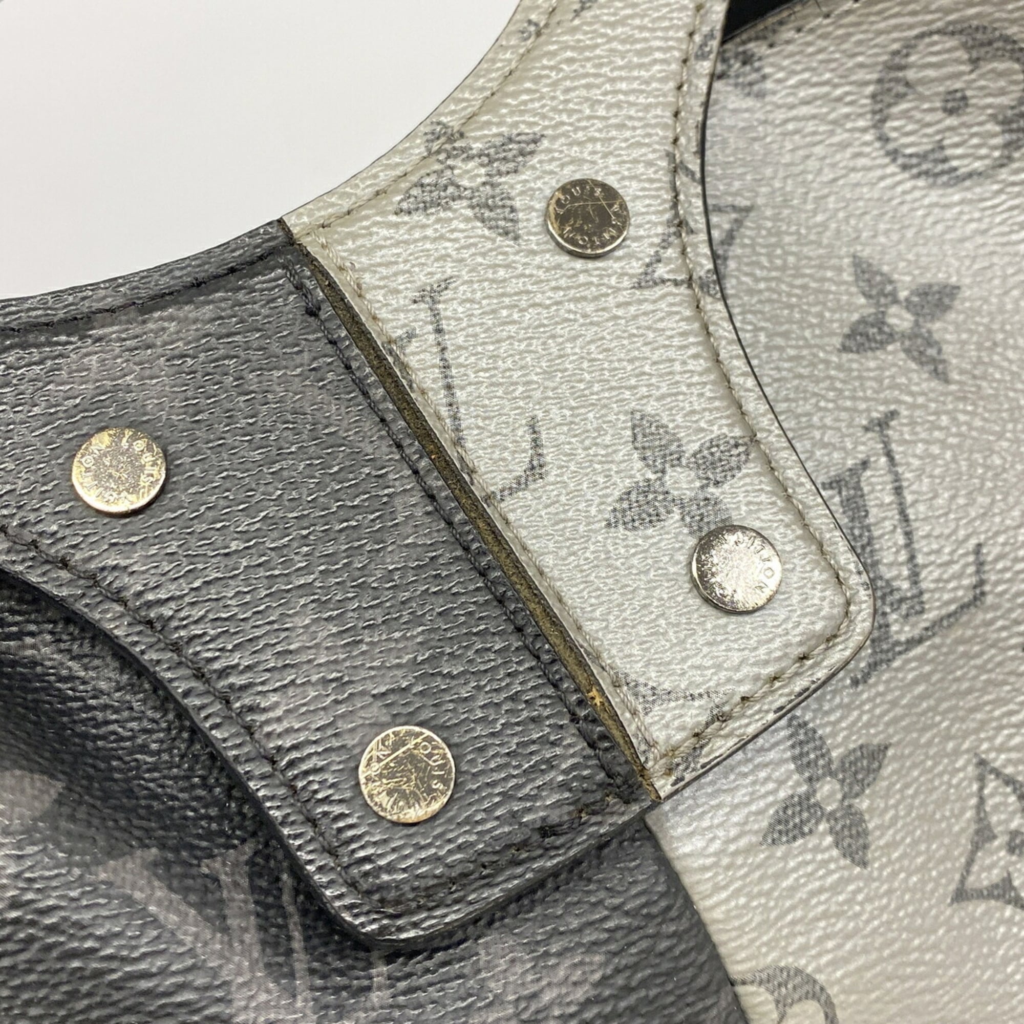 Louis Vuitton Black Gray Tote Bag (Pre-Owned)